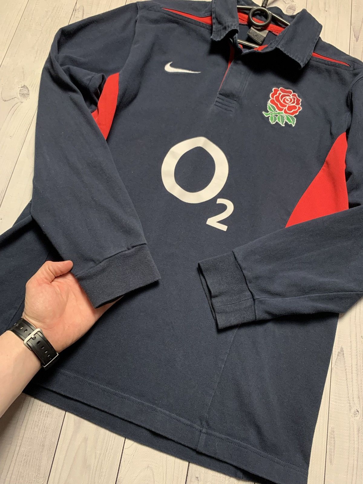 Nike Vintage Nike rugby England jersey long sleeve size M/L Size US L / EU 52-54 / 3 - 6 Thumbnail