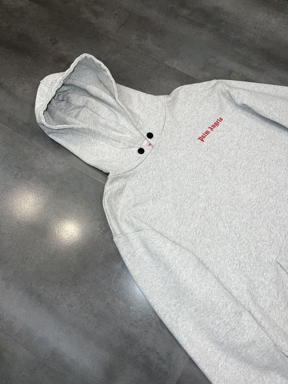 Palm Angels Palm Angels Big Logo "Adios" Grey Hoodie Size US L / EU 52-54 / 3 - 8 Thumbnail