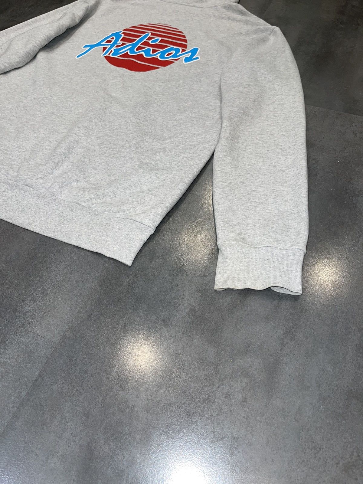 Palm Angels Palm Angels Big Logo "Adios" Grey Hoodie Size US L / EU 52-54 / 3 - 9 Thumbnail