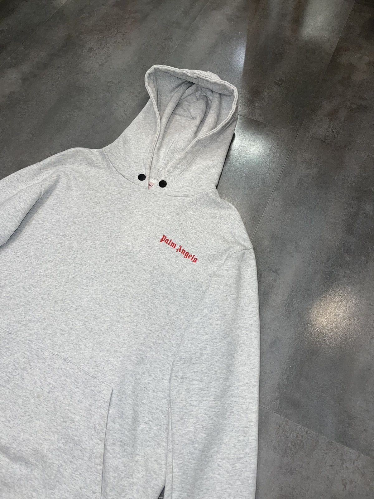 Palm Angels Palm Angels Big Logo "Adios" Grey Hoodie Size US L / EU 52-54 / 3 - 6 Thumbnail