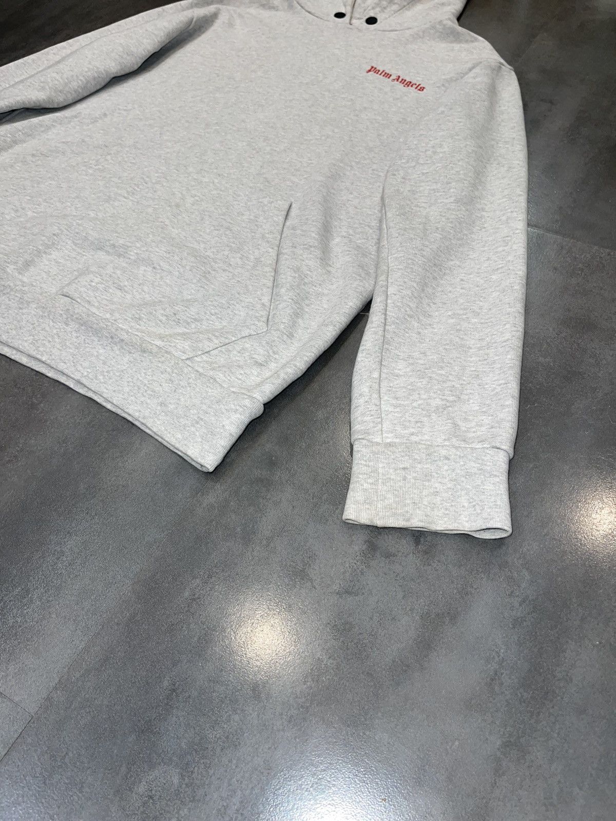 Palm Angels Palm Angels Big Logo "Adios" Grey Hoodie Size US L / EU 52-54 / 3 - 4 Thumbnail