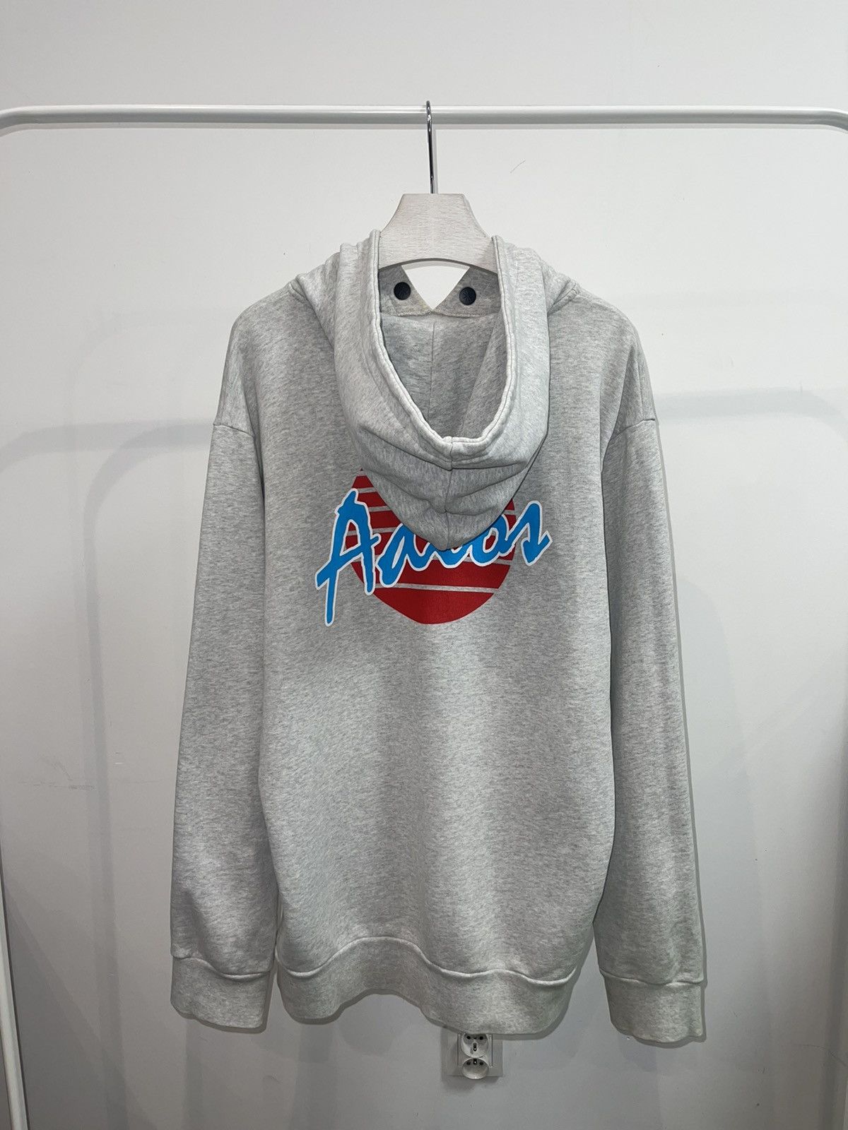 Palm Angels Palm Angels Big Logo "Adios" Grey Hoodie Size US L / EU 52-54 / 3 - 16 Thumbnail