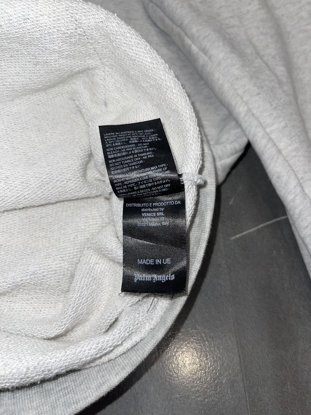 Palm Angels Palm Angels Big Logo "Adios" Grey Hoodie Size US L / EU 52-54 / 3 - 20 Thumbnail