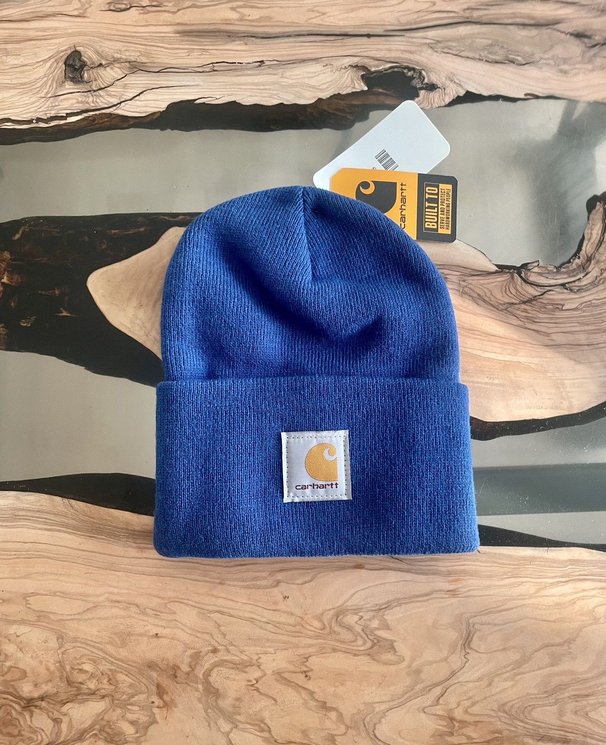 Carhartt Carhartt Stitch Knit Cuff OG Badge Logo Beanie in Blue Size ONE SIZE - 1 Thumbnail
