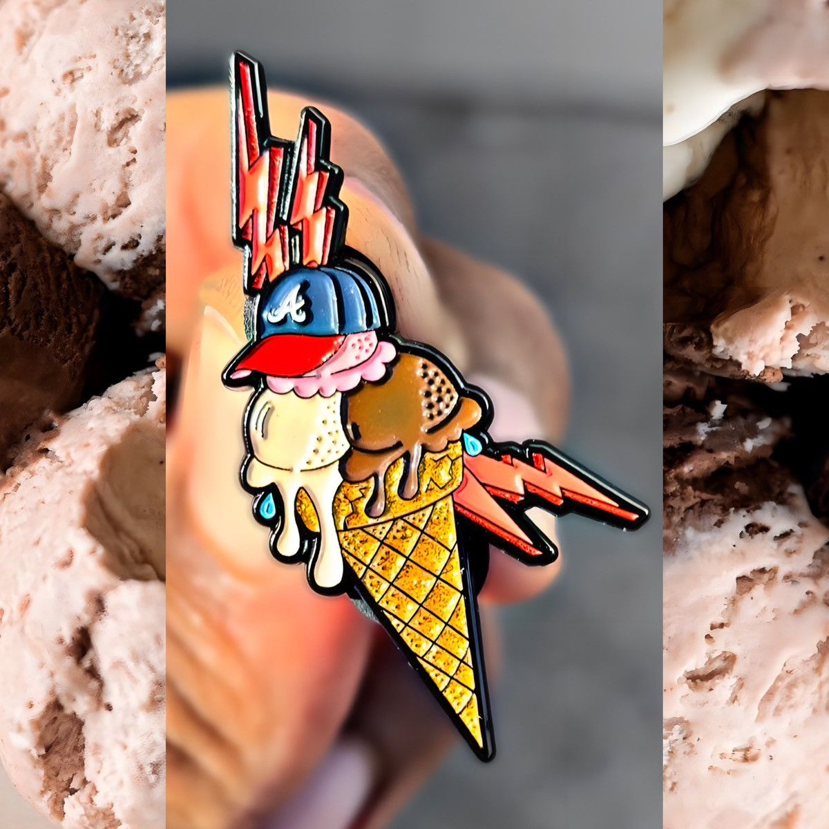 Cap-A-Holics Braves Pins BUNDLE SportsWorld ExclusiveFitted