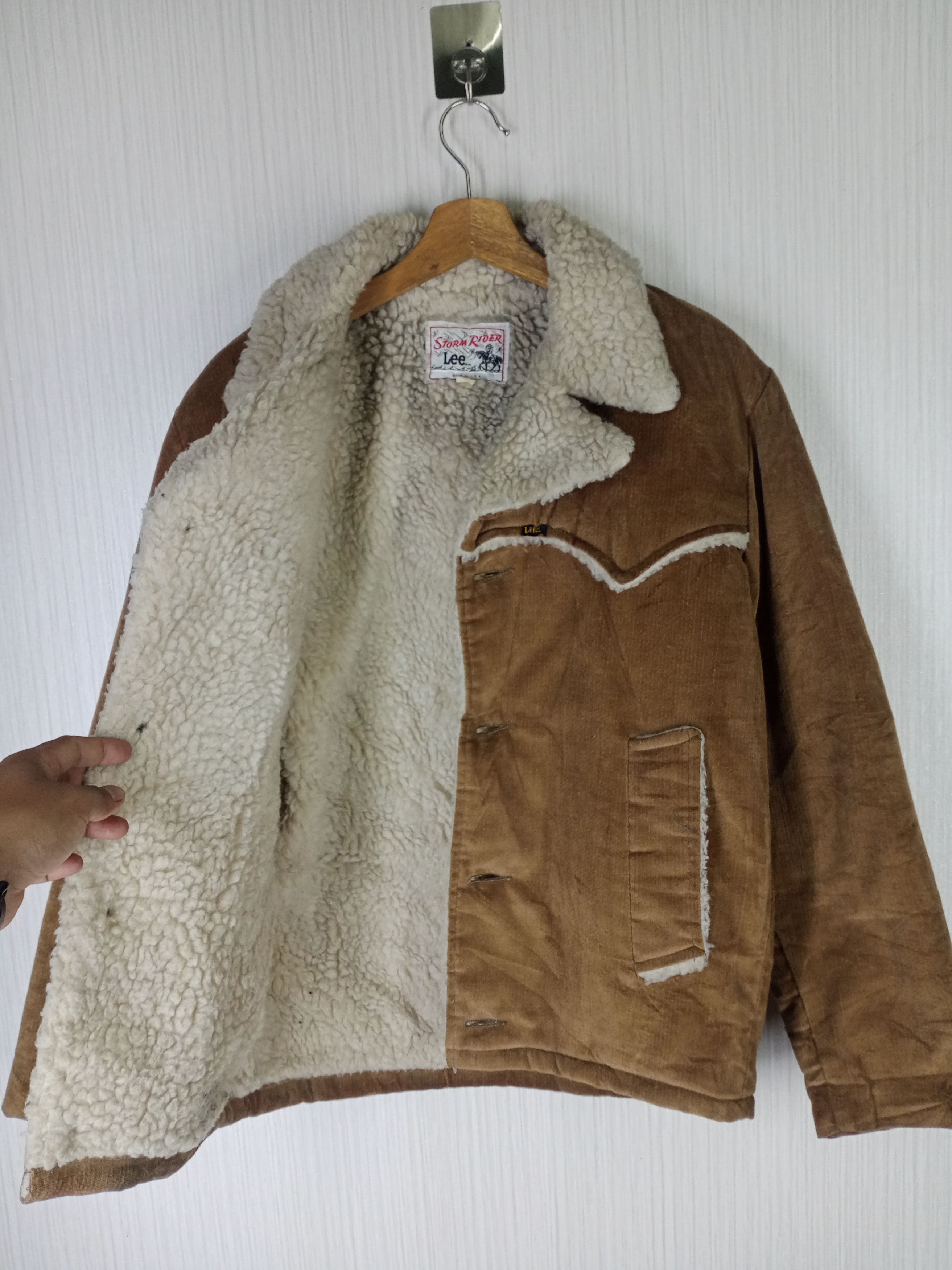 Lee Vintage Lee Storm Rider Suede Sherpa Jacket Size US M / EU 48-50 / 2 - 5 Thumbnail