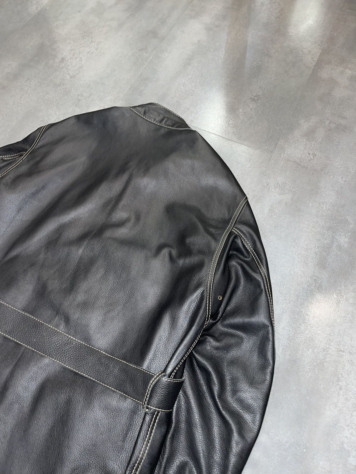 Gucci SS02 Gucci 3D Pockets Leather Military Jacket Size US M / EU 48-50 / 2 - 15 Thumbnail