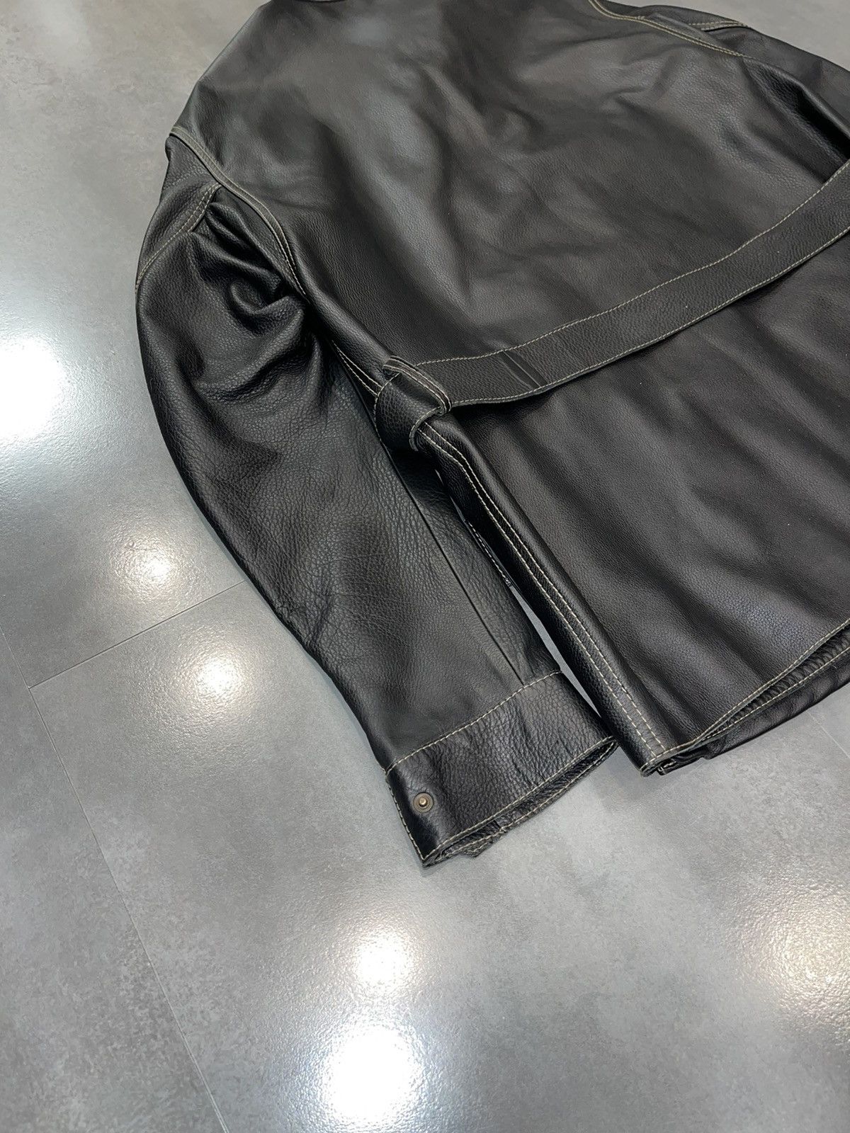 Gucci SS02 Gucci 3D Pockets Leather Military Jacket Size US M / EU 48-50 / 2 - 17 Thumbnail