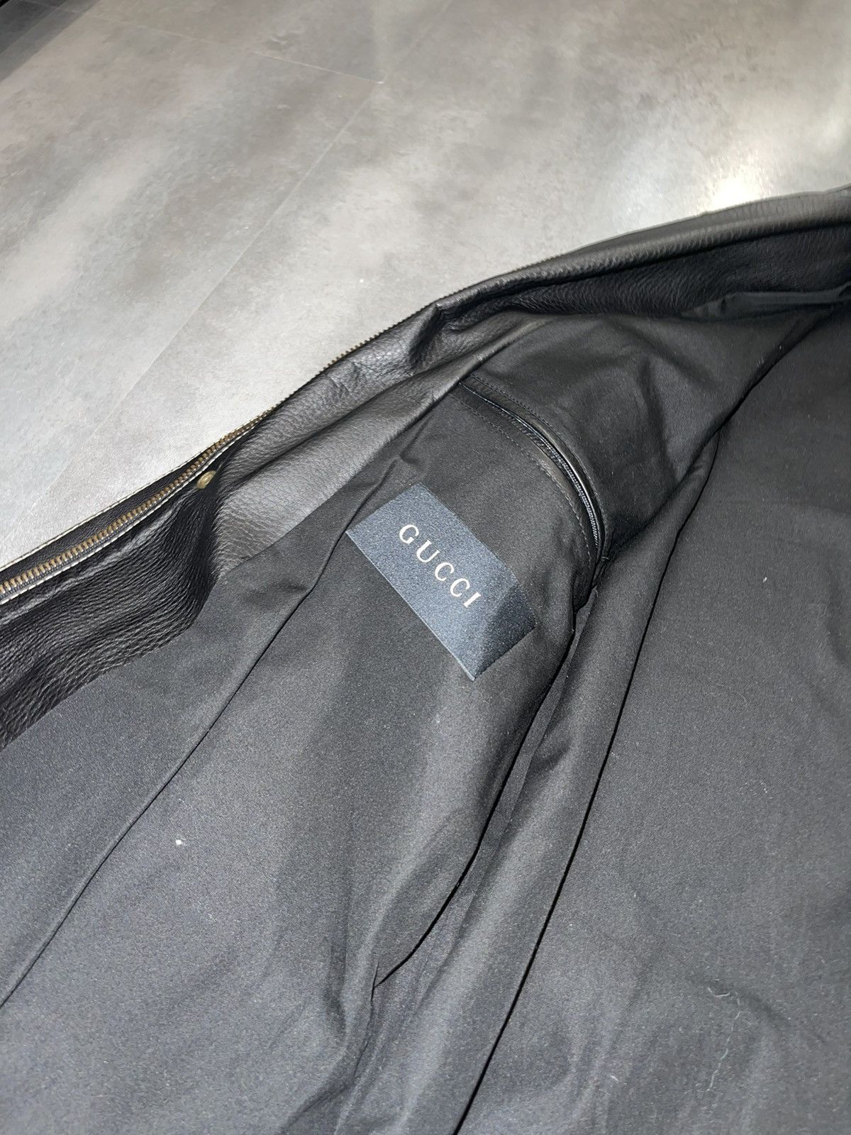Gucci SS02 Gucci 3D Pockets Leather Military Jacket Size US M / EU 48-50 / 2 - 22 Thumbnail