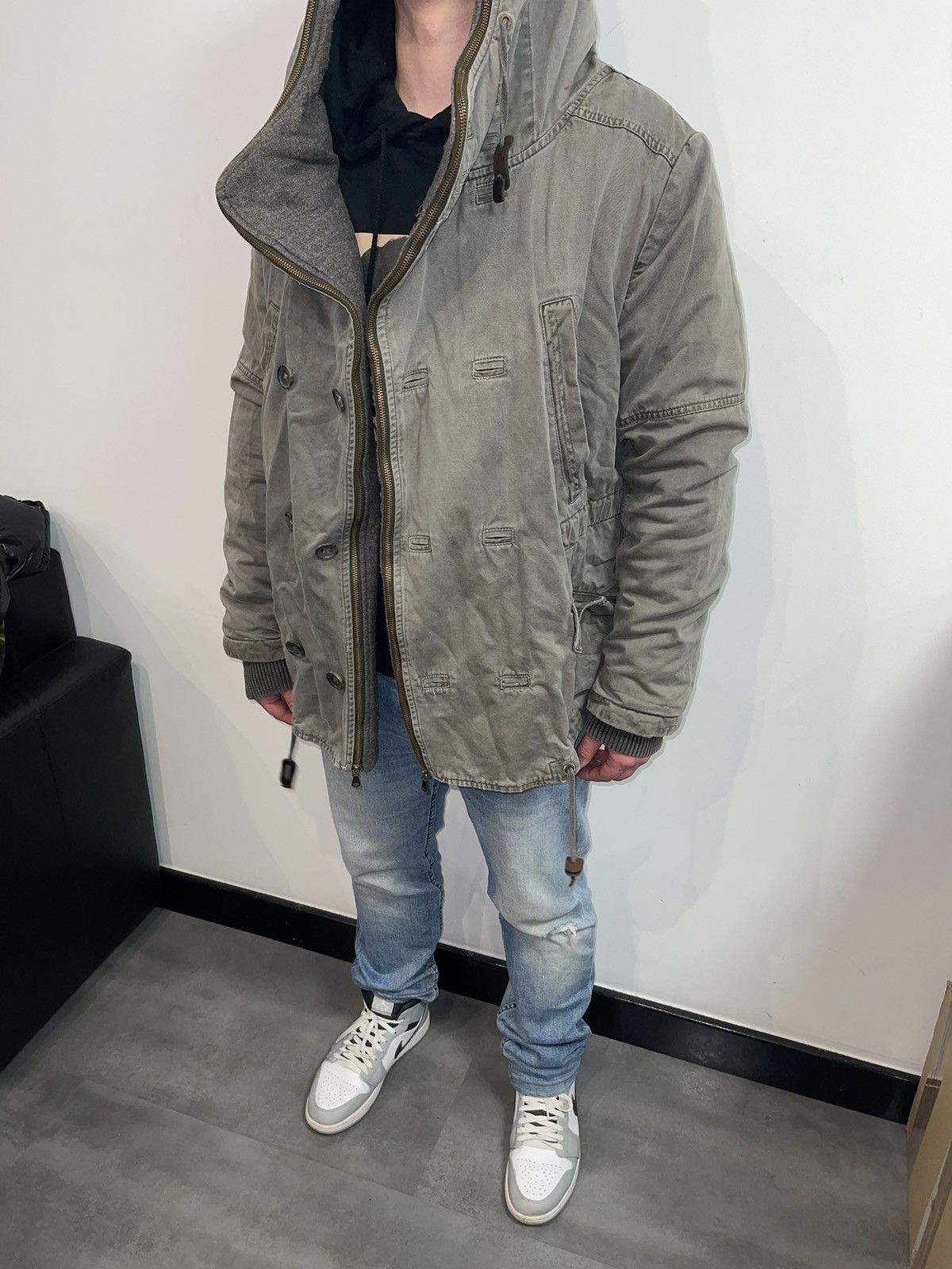 Dolce & Gabbana AW04 Archive Dolce & Gabbana Technical Washed Grey Parka Size US L / EU 52-54 / 3 - 3 Thumbnail