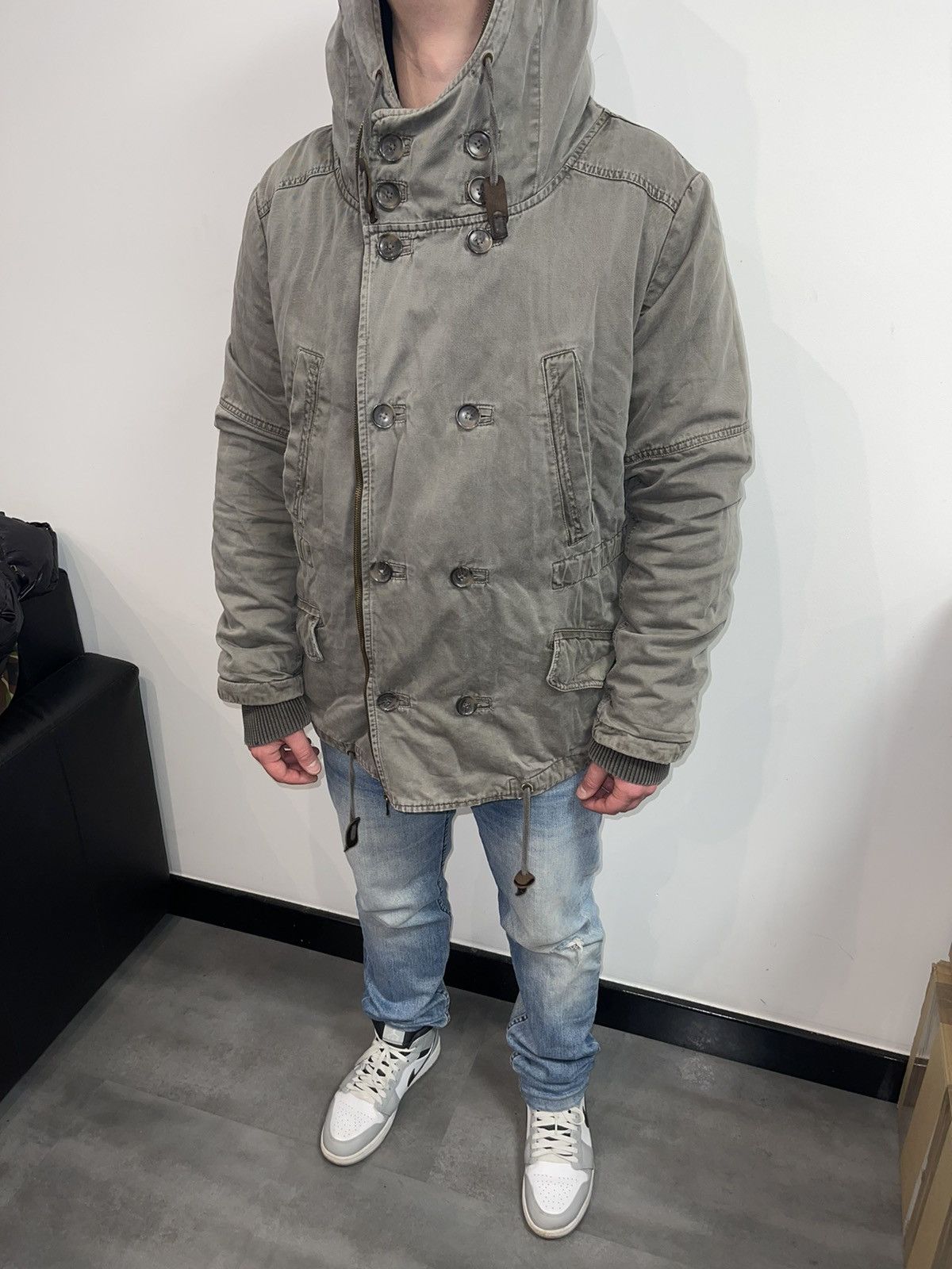 Dolce & Gabbana AW04 Archive Dolce & Gabbana Technical Washed Grey Parka Size US L / EU 52-54 / 3 - 5 Thumbnail