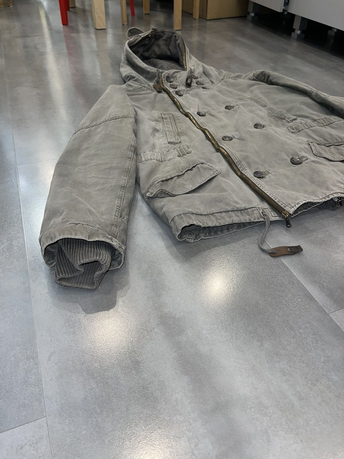 Dolce & Gabbana AW04 Archive Dolce & Gabbana Technical Washed Grey Parka Size US L / EU 52-54 / 3 - 10 Thumbnail