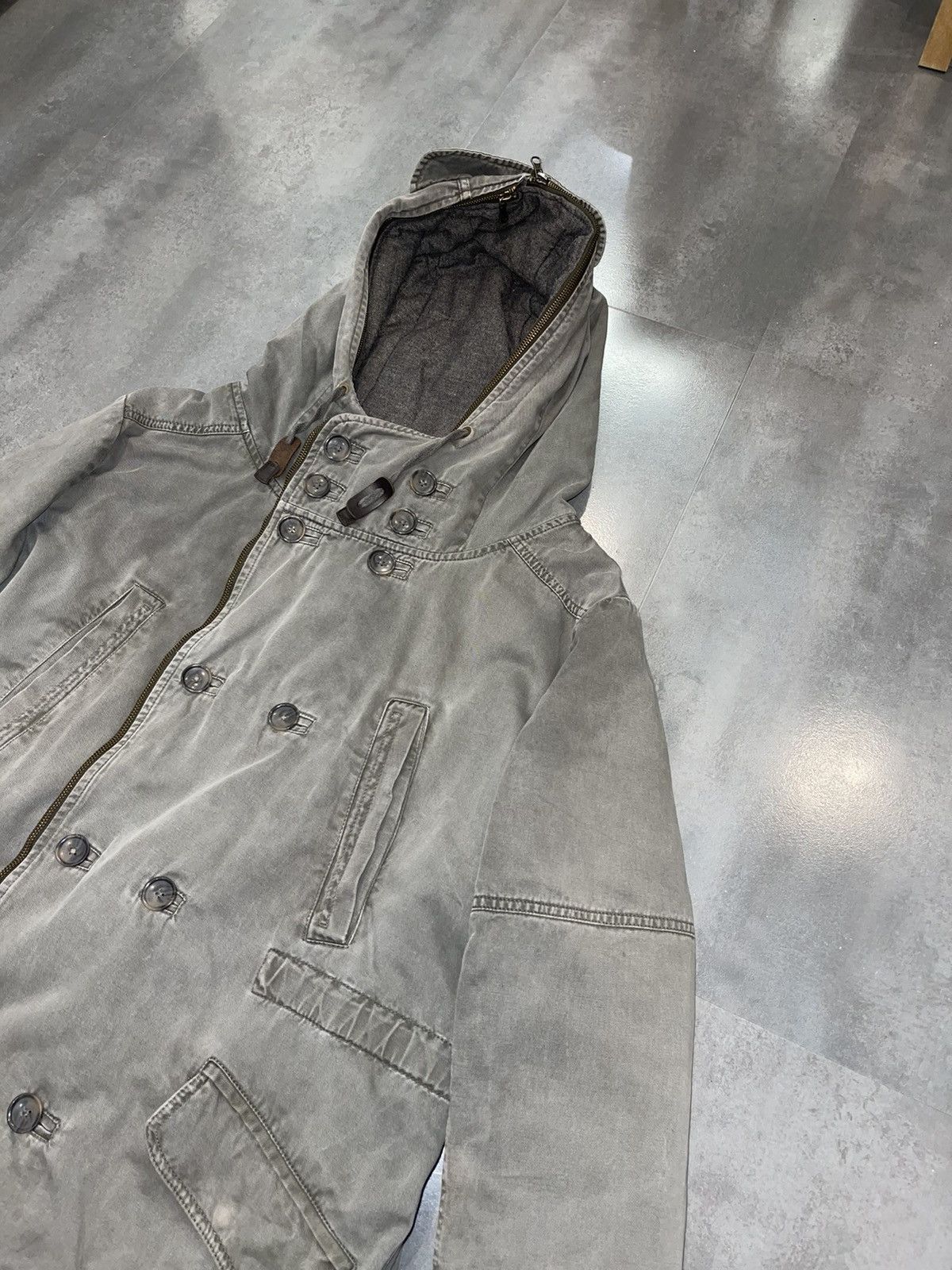 Dolce & Gabbana AW04 Archive Dolce & Gabbana Technical Washed Grey Parka Size US L / EU 52-54 / 3 - 11 Thumbnail