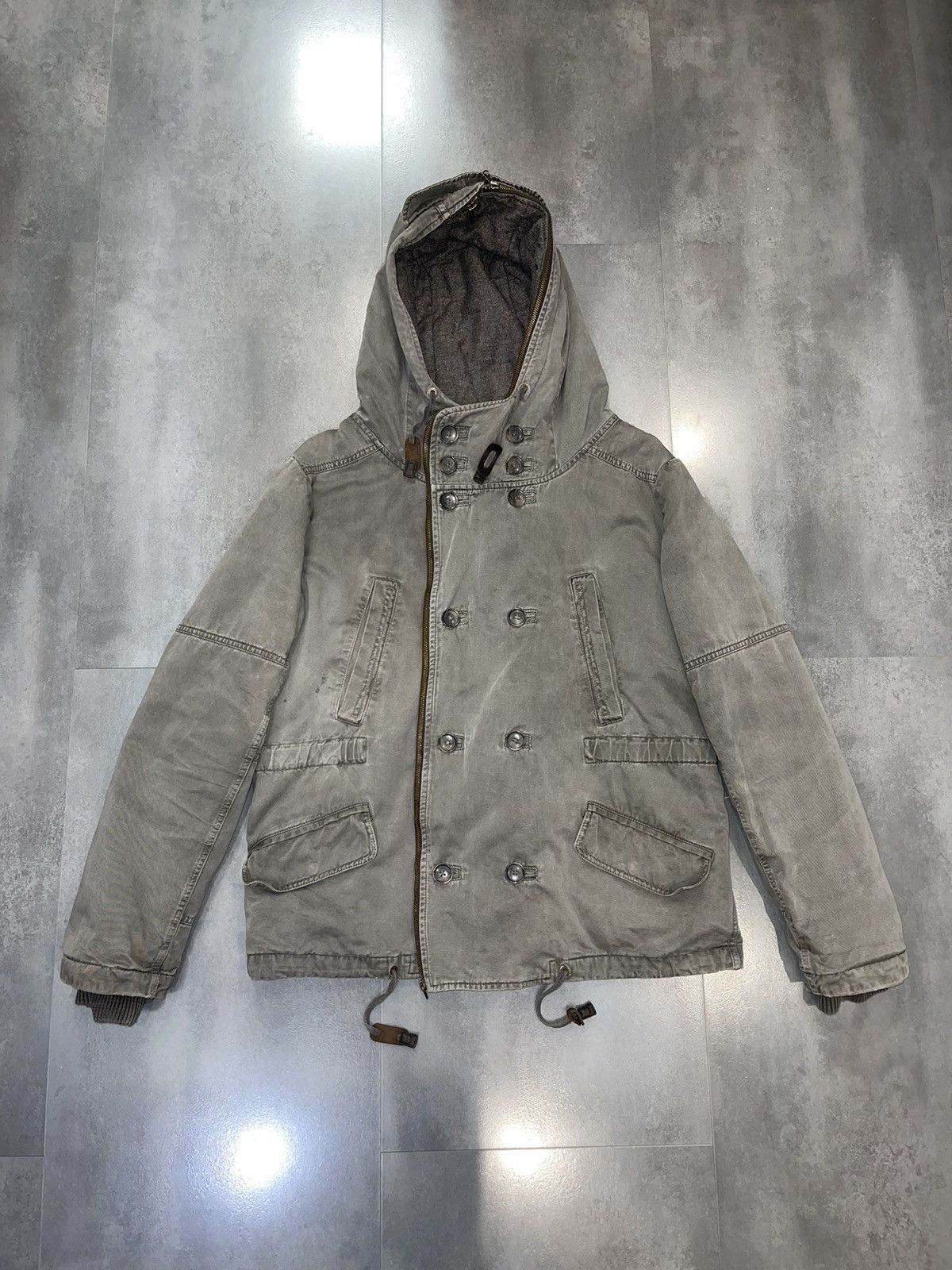 Dolce & Gabbana AW04 Archive Dolce & Gabbana Technical Washed Grey Parka Size US L / EU 52-54 / 3 - 2 Thumbnail