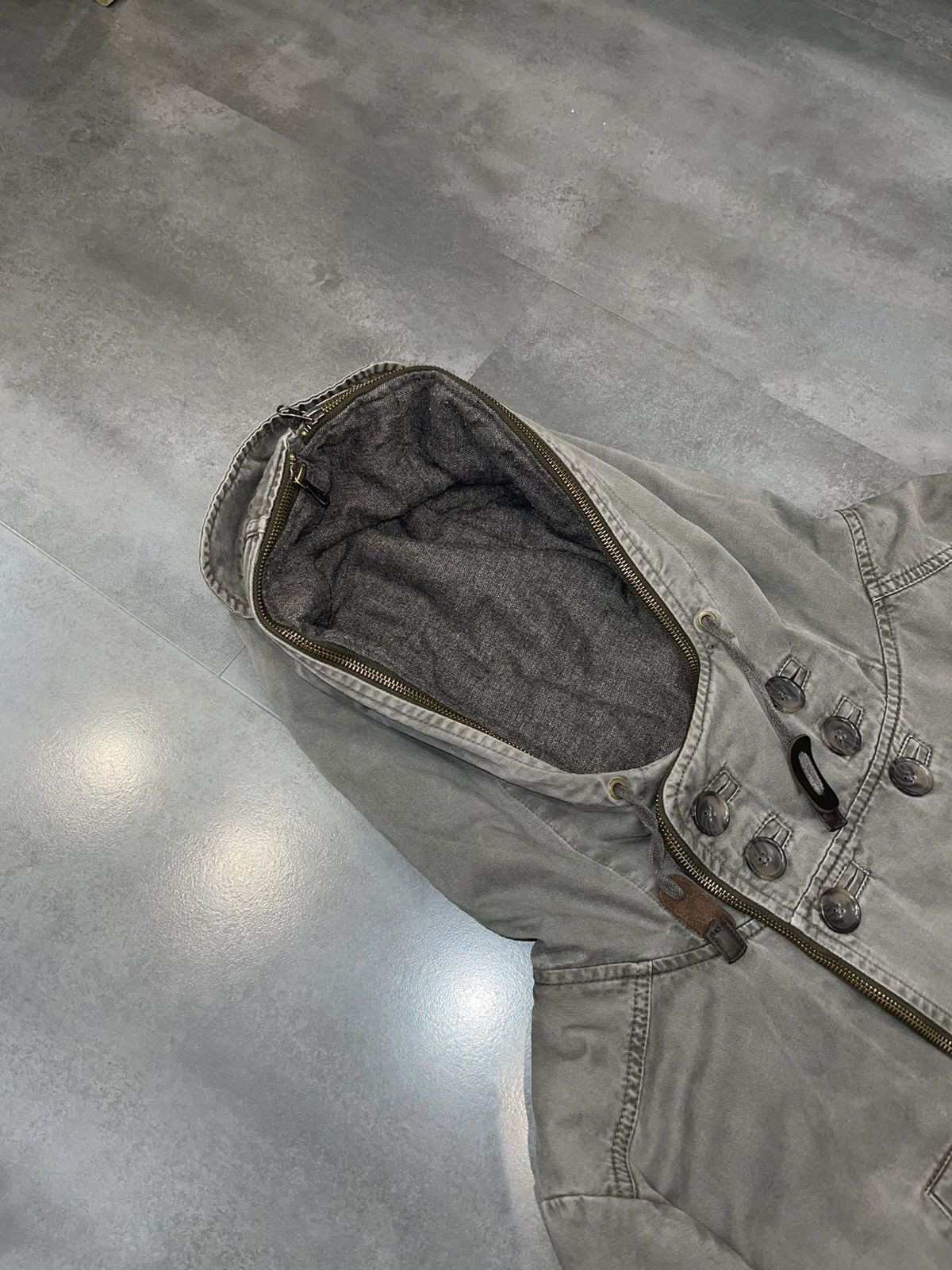 Dolce & Gabbana AW04 Archive Dolce & Gabbana Technical Washed Grey Parka Size US L / EU 52-54 / 3 - 13 Thumbnail