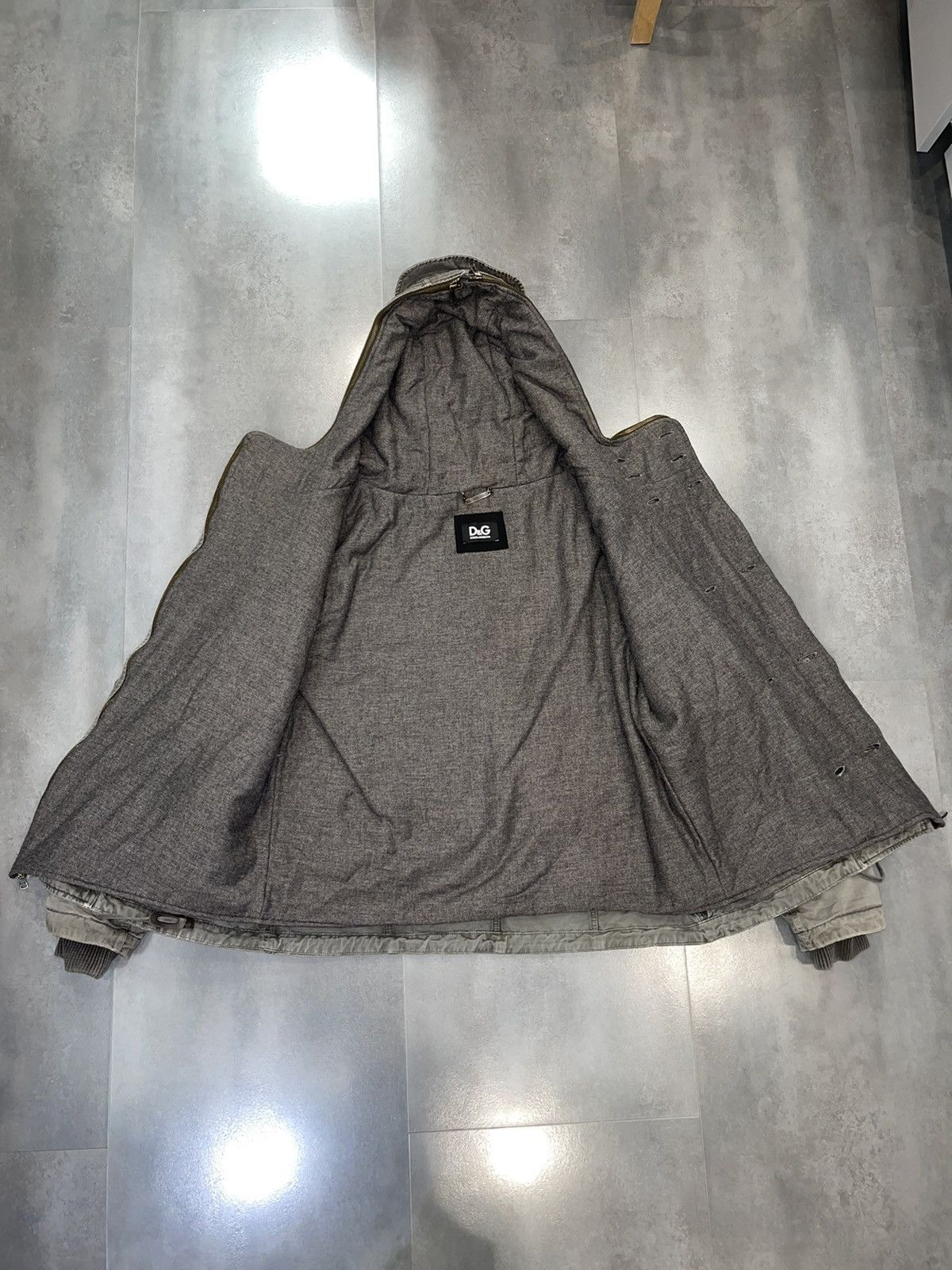 Dolce & Gabbana AW04 Archive Dolce & Gabbana Technical Washed Grey Parka Size US L / EU 52-54 / 3 - 19 Thumbnail
