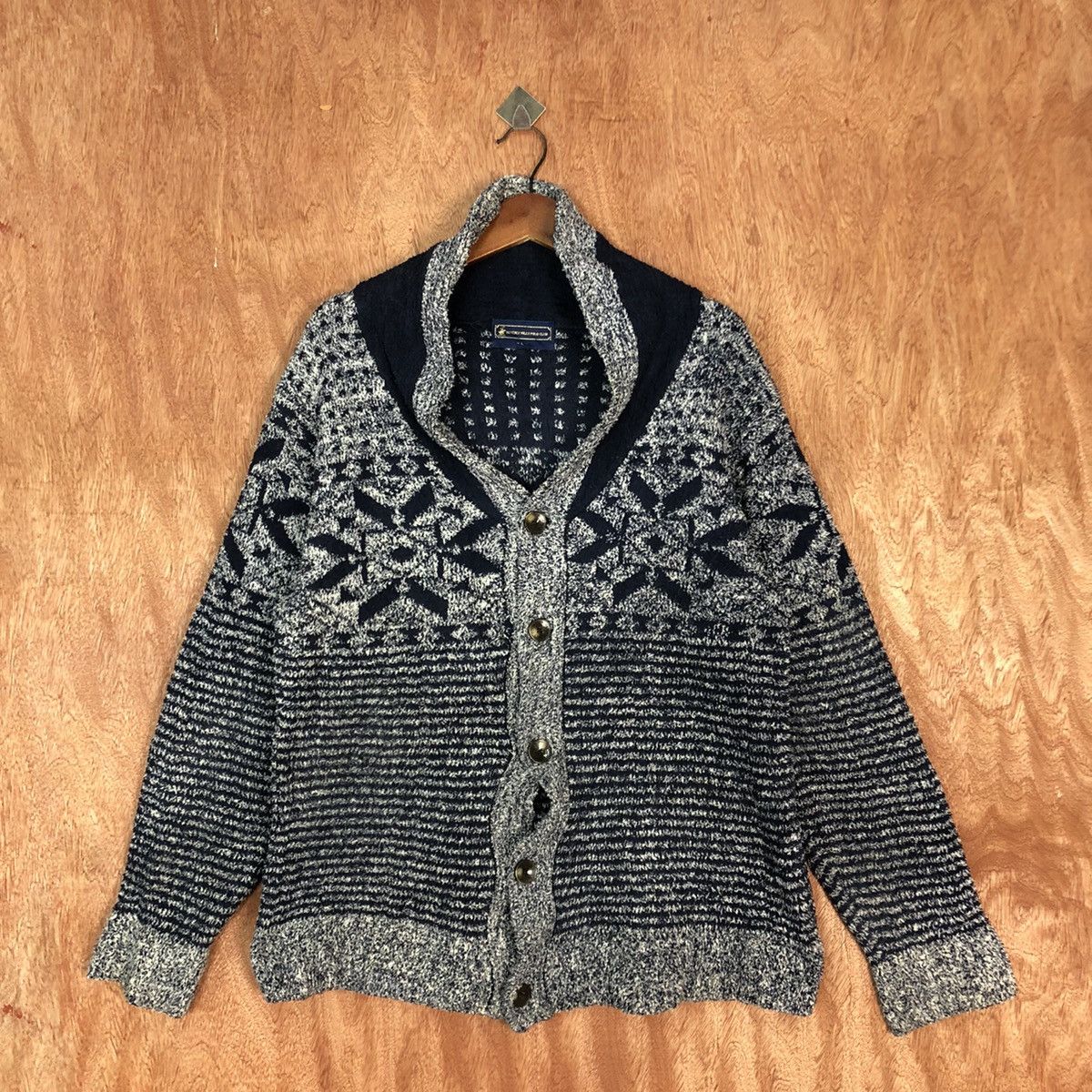 Beverly Hills Polo Club DLL Beverly Hills Polo Club Knitwear cardigan navajo#c818 Size US L / EU 52-54 / 3 - 3 Thumbnail