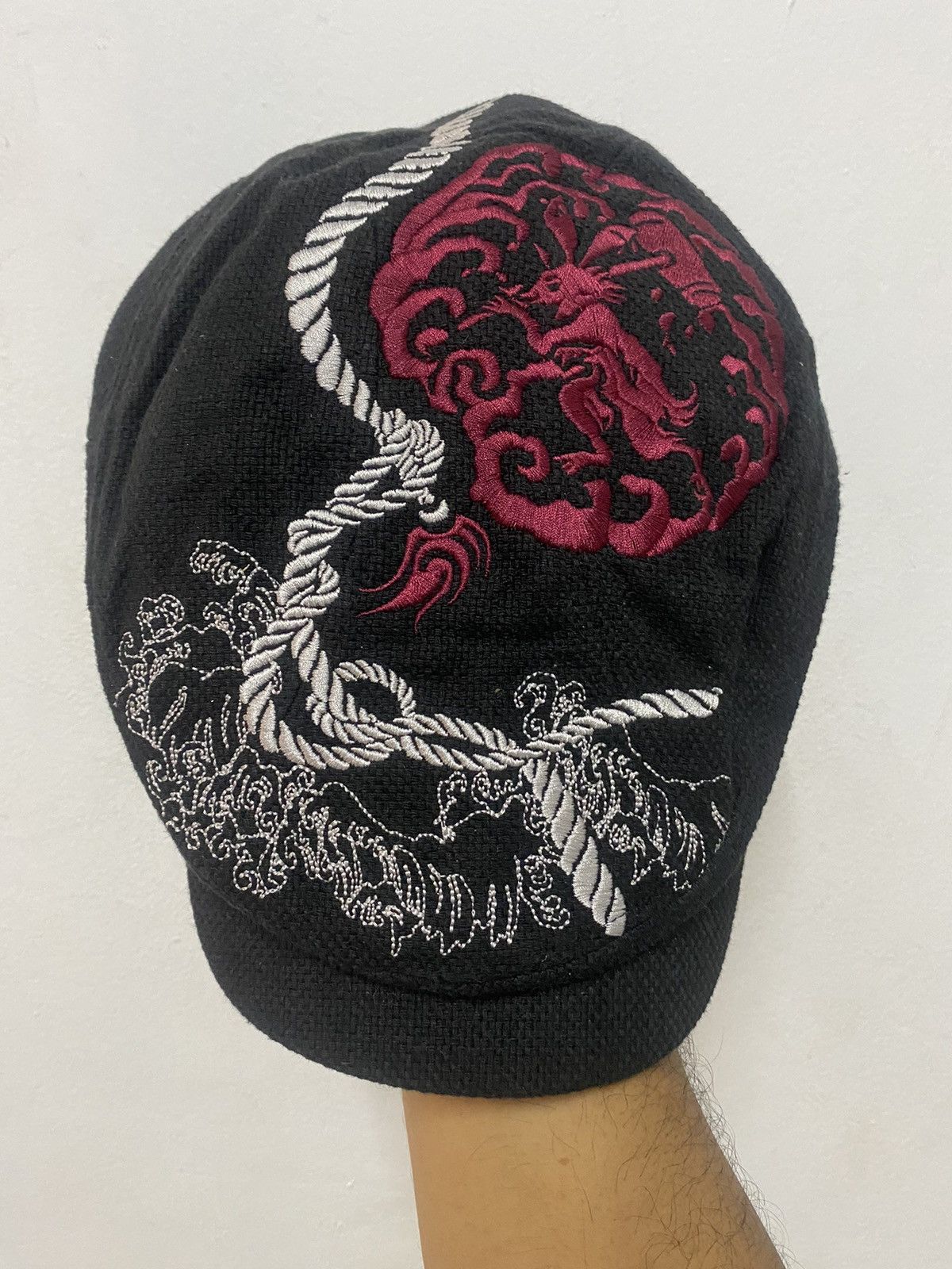 Japanese Brand 🔥Vintage🔥Full Embroid Like Sukajan Oriental Brand Flat Hat Size ONE SIZE - 1 Thumbnail