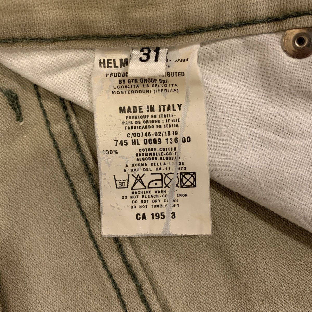 Helmut Lang Helmut Lang 1999SS Prisoner Pants Size US 31 - 4 Thumbnail
