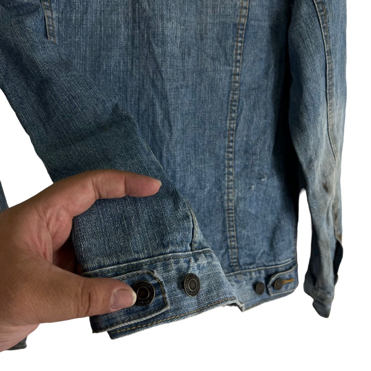 Japanese Brand VINTAGE TRUCKER DENIM JACKET CROPPED STYLE BROWNY JAPAN Size M / US 6-8 / IT 42-44 - 5 Thumbnail