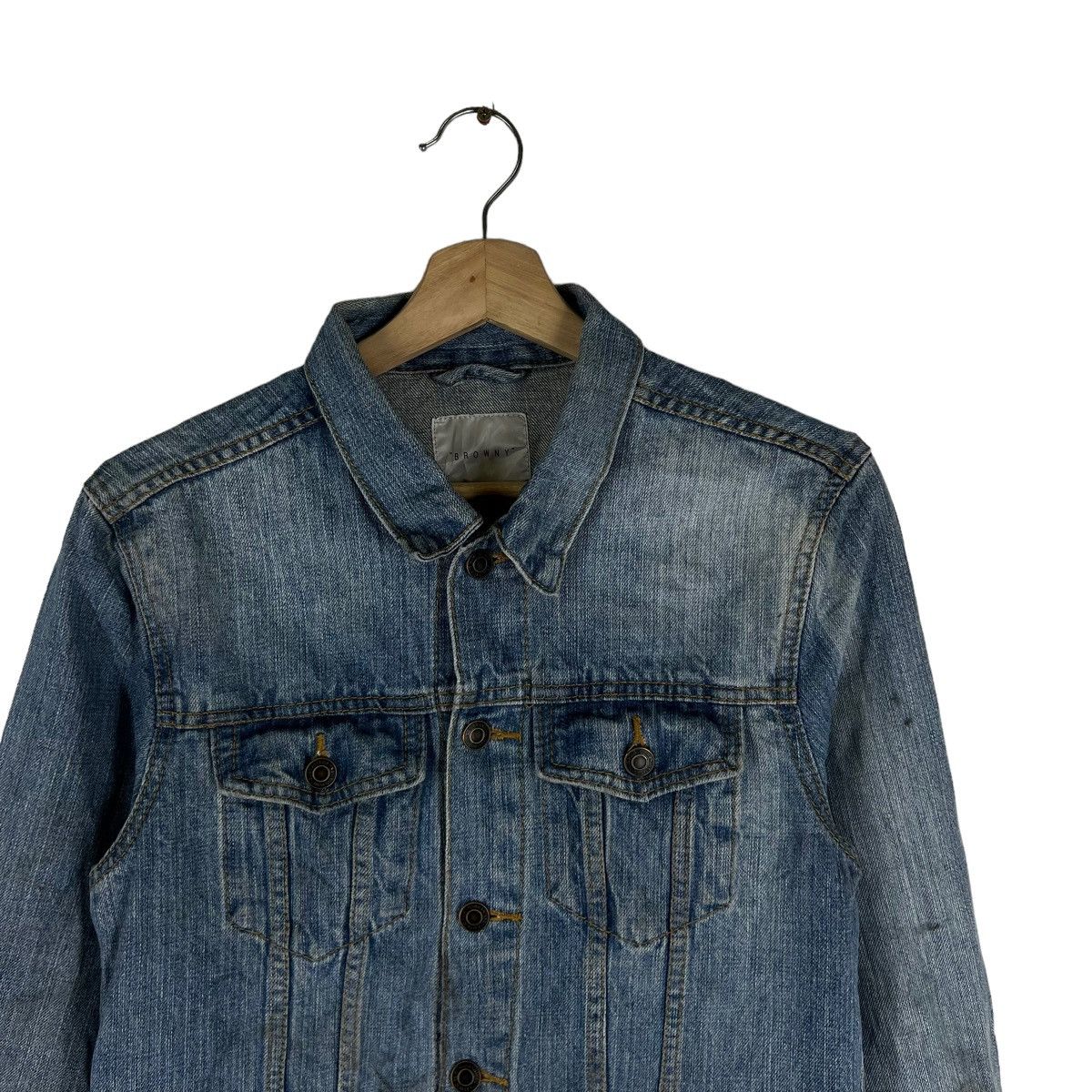 Japanese Brand VINTAGE TRUCKER DENIM JACKET CROPPED STYLE BROWNY JAPAN Size M / US 6-8 / IT 42-44 - 2 Thumbnail