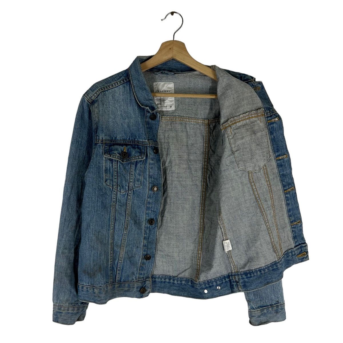 Japanese Brand VINTAGE TRUCKER DENIM JACKET CROPPED STYLE BROWNY JAPAN Size M / US 6-8 / IT 42-44 - 8 Thumbnail