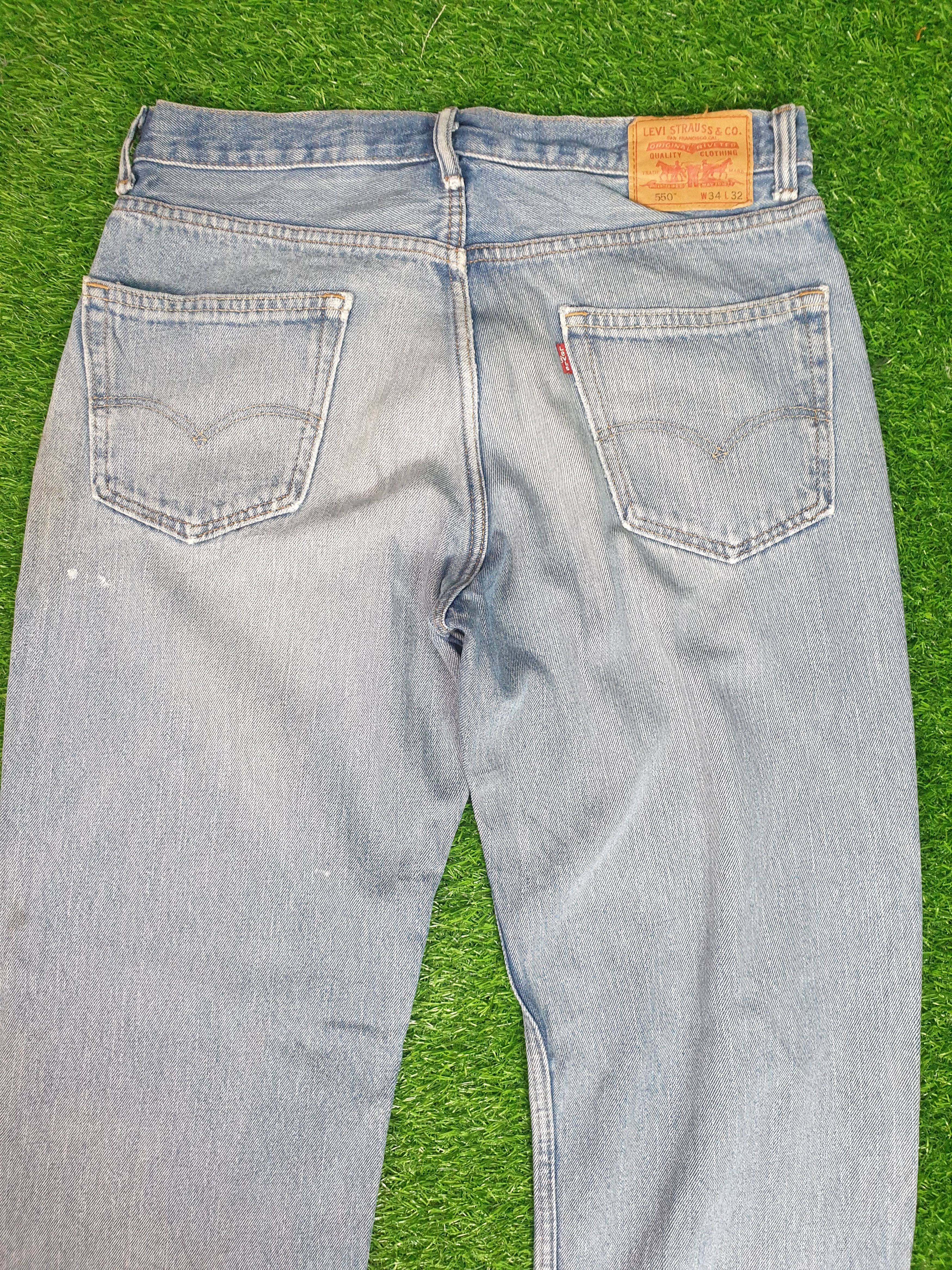 Levi's Vintage LEVIS 550 Sun Faded Light Size 34X32 Jeans L0105 Size US 34 / EU 50 - 4 Thumbnail