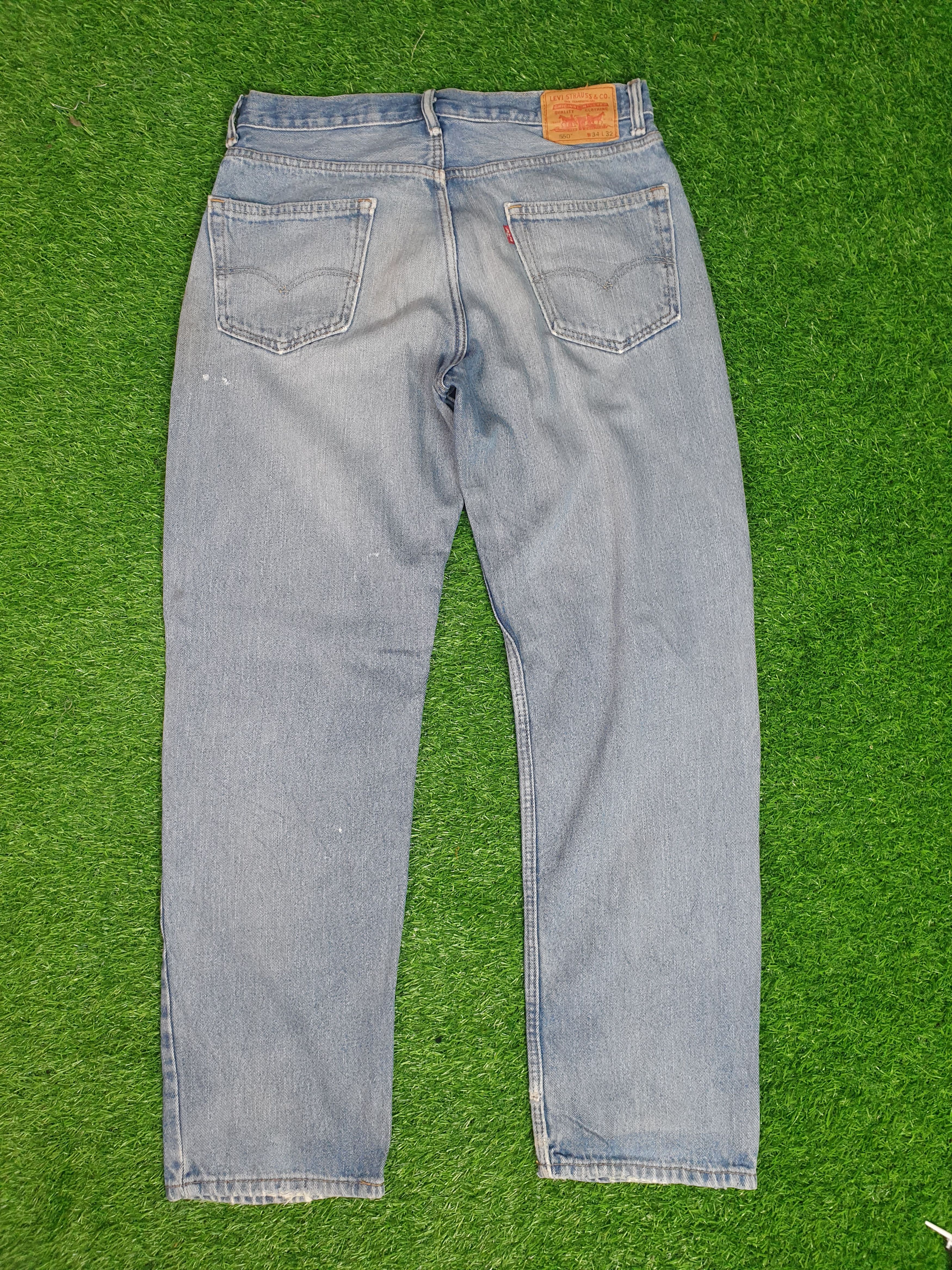 Levi's Vintage LEVIS 550 Sun Faded Light Size 34X32 Jeans L0105 Size US 34 / EU 50 - 2 Thumbnail