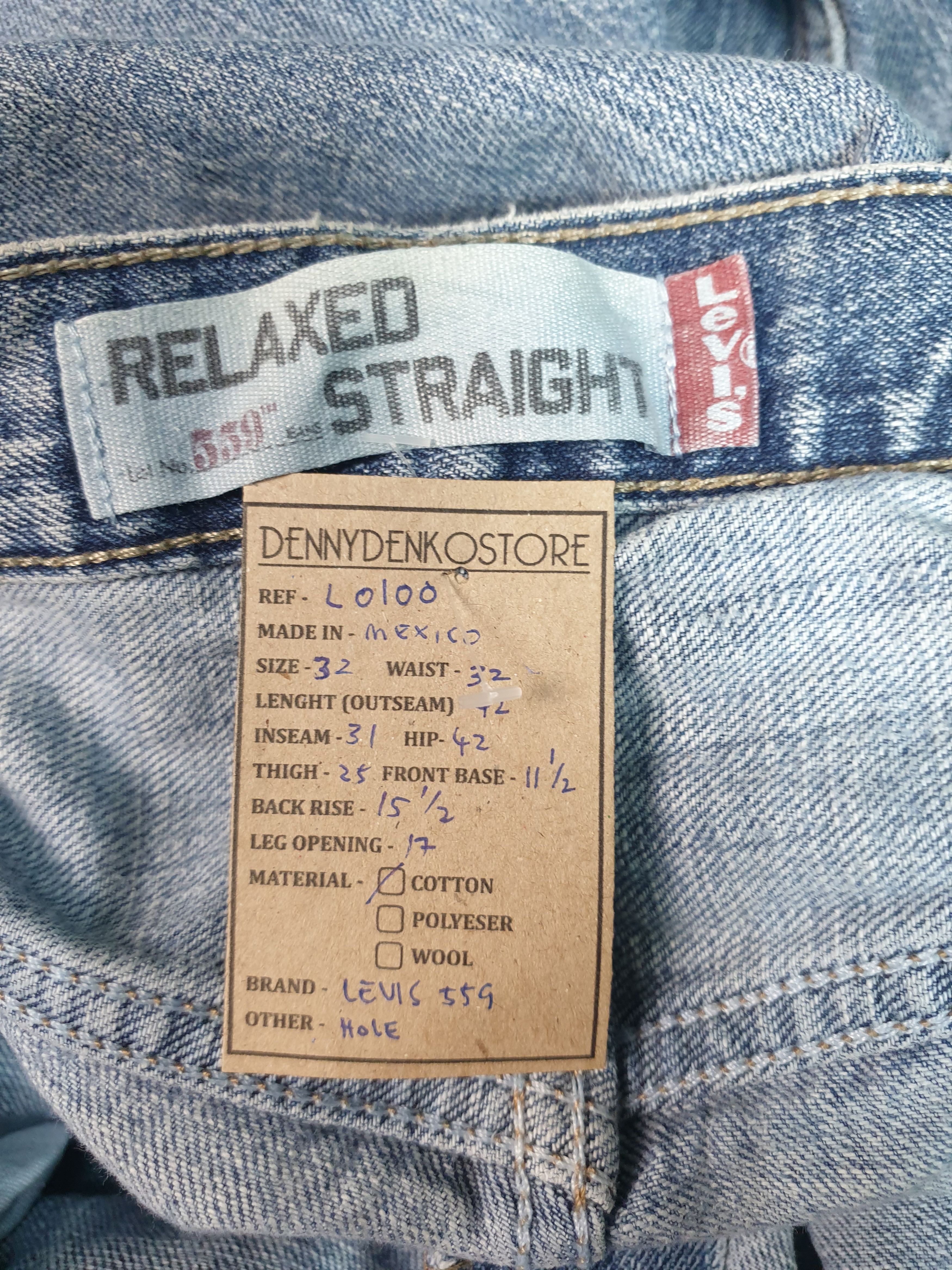 Levi's Vintage Clothing Vintage LEVIS 559 Distressed Faded Size 32X31Jeans L0100 Size US 32 / EU 48 - 14 Thumbnail