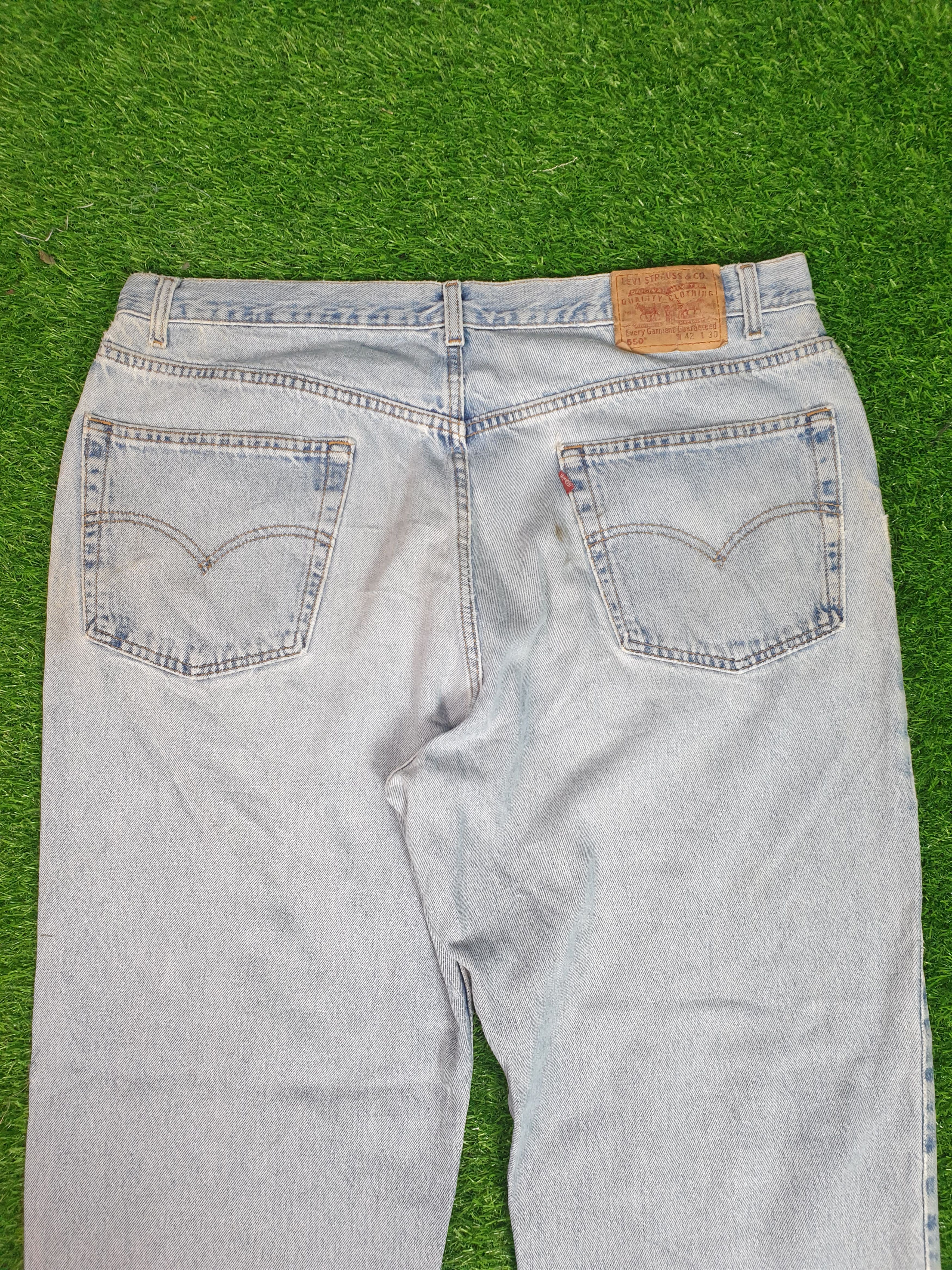 Levi's Vintage LEVIS 550 Sun Faded Distressed 40X29.5 Jeans L0107 Size US 40 / EU 56 - 11 Thumbnail