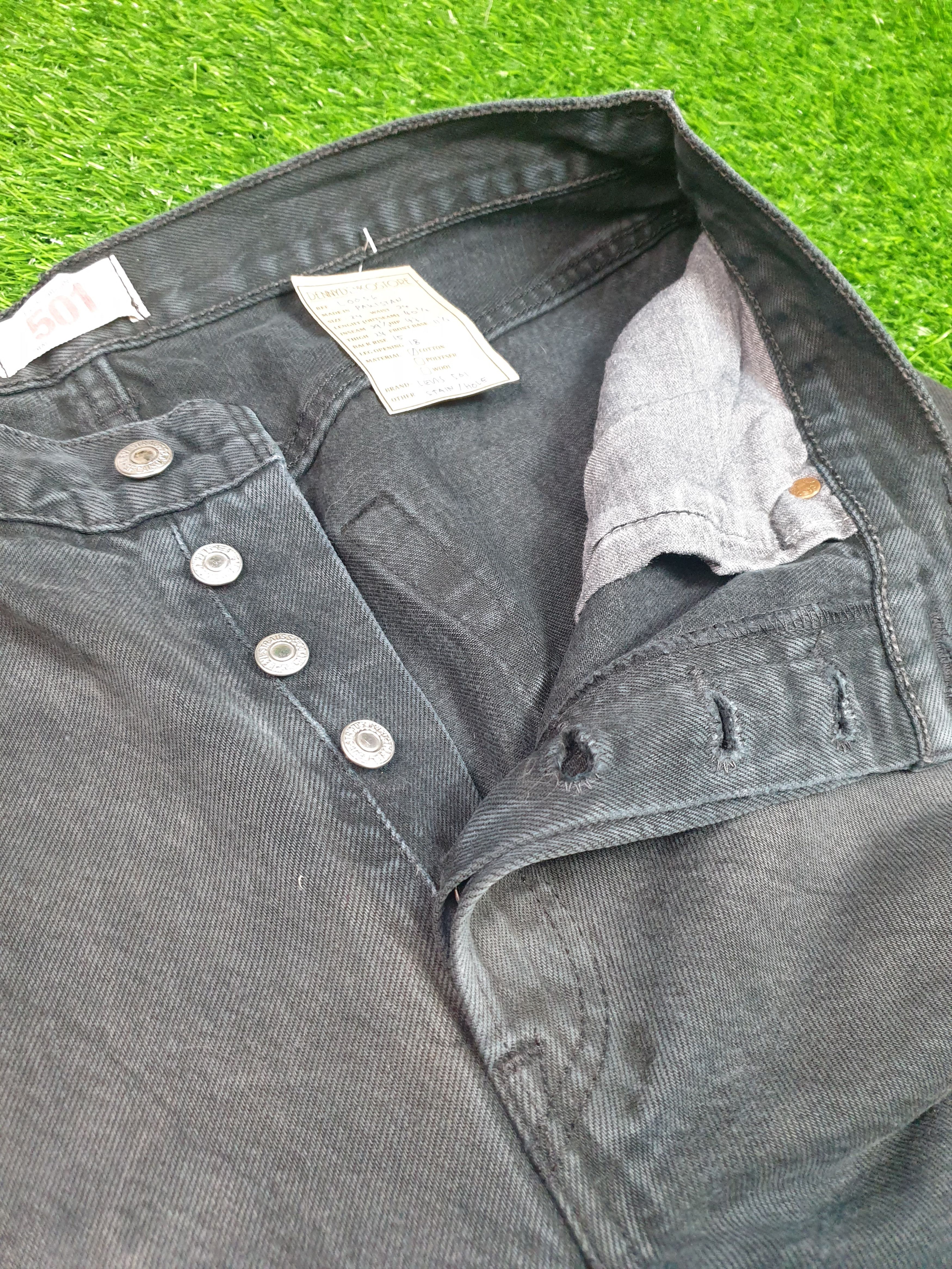 Levi's Vintage Clothing Vintage LEVIS 501 Super Black Faded Distressed Jeans L0056 Size US 34 / EU 50 - 8 Thumbnail
