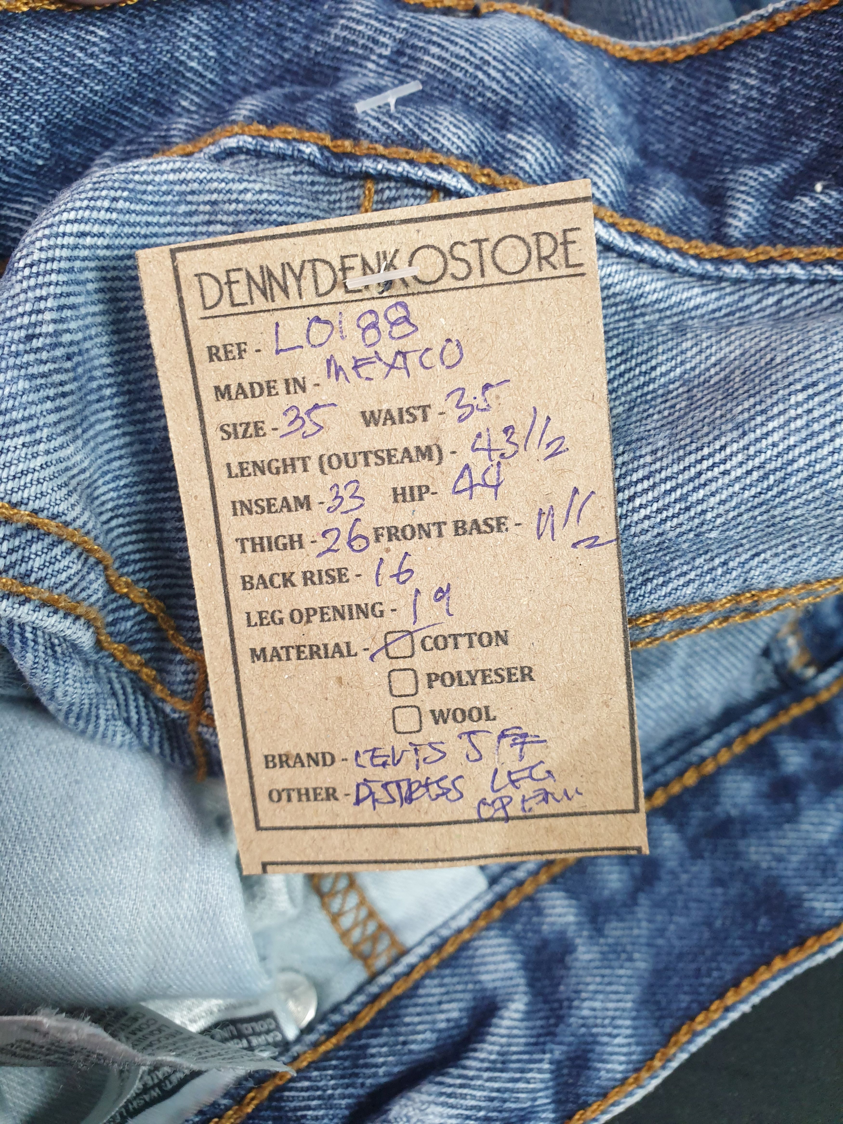 Levi's LEVIS 517 Medium Wash Flare Distressed 35X33 Jeans L0188 Size US 35 - 15 Thumbnail
