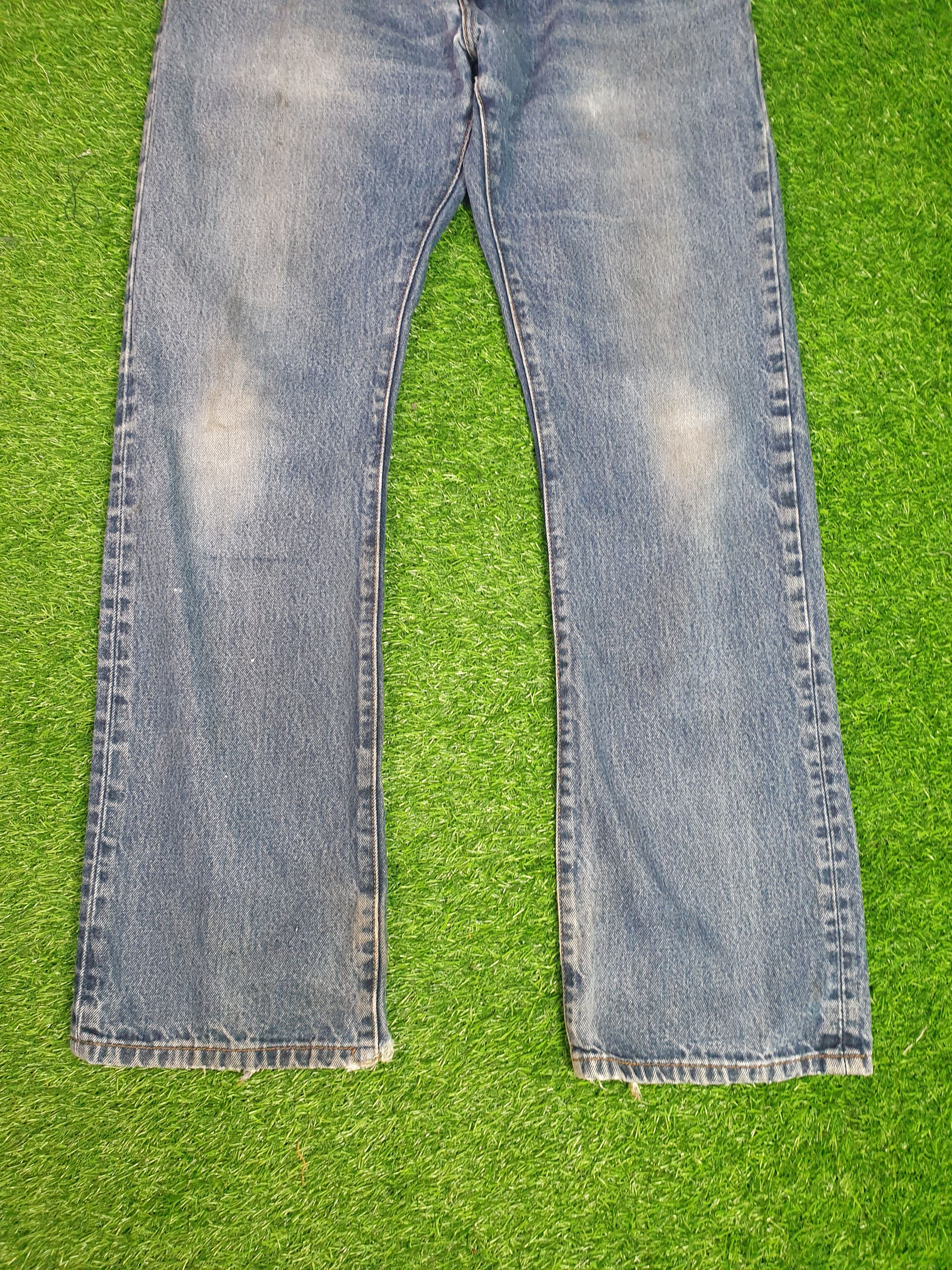 Levi's LEVIS 517 Medium Wash Flare Distressed 35X33 Jeans L0188 Size US 35 - 3 Thumbnail