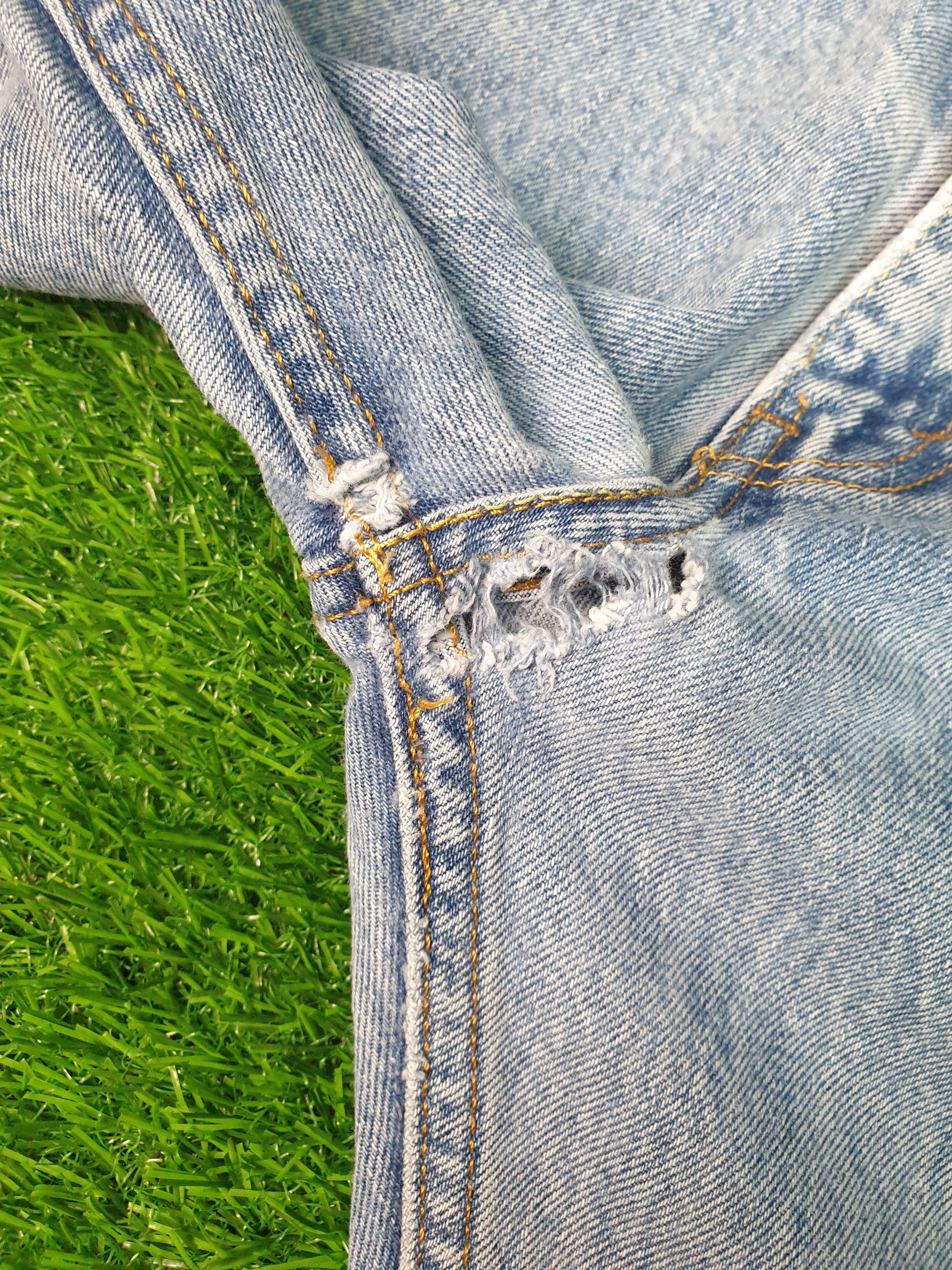 Levi's LEVIS 505 Sun Faded Distressed Size 33X33 Jeans L0129 Size US 33 - 8 Thumbnail