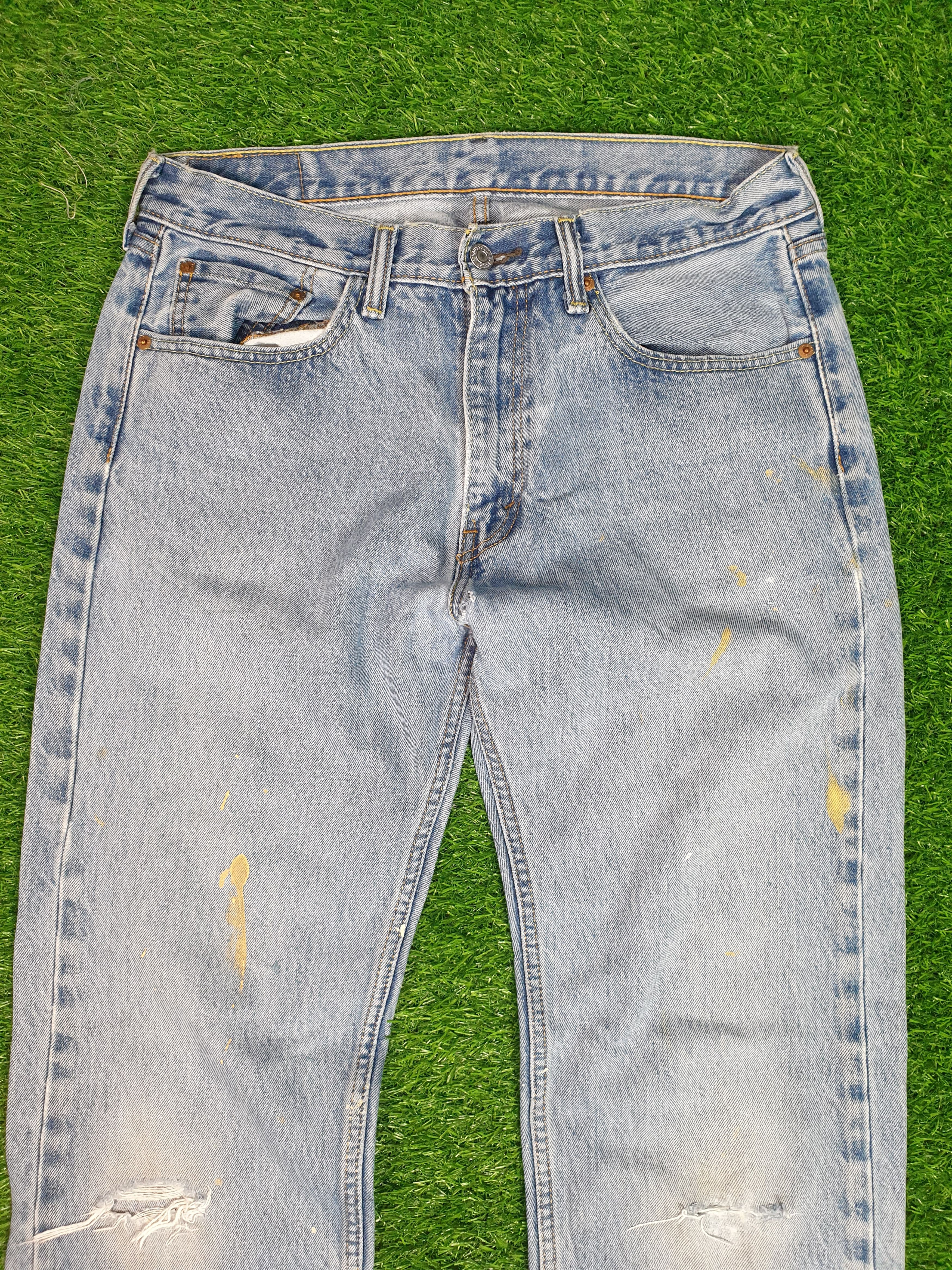 Levi's LEVIS 505 Sun Faded Distressed Size 33X33 Jeans L0129 Size US 33 - 6 Thumbnail