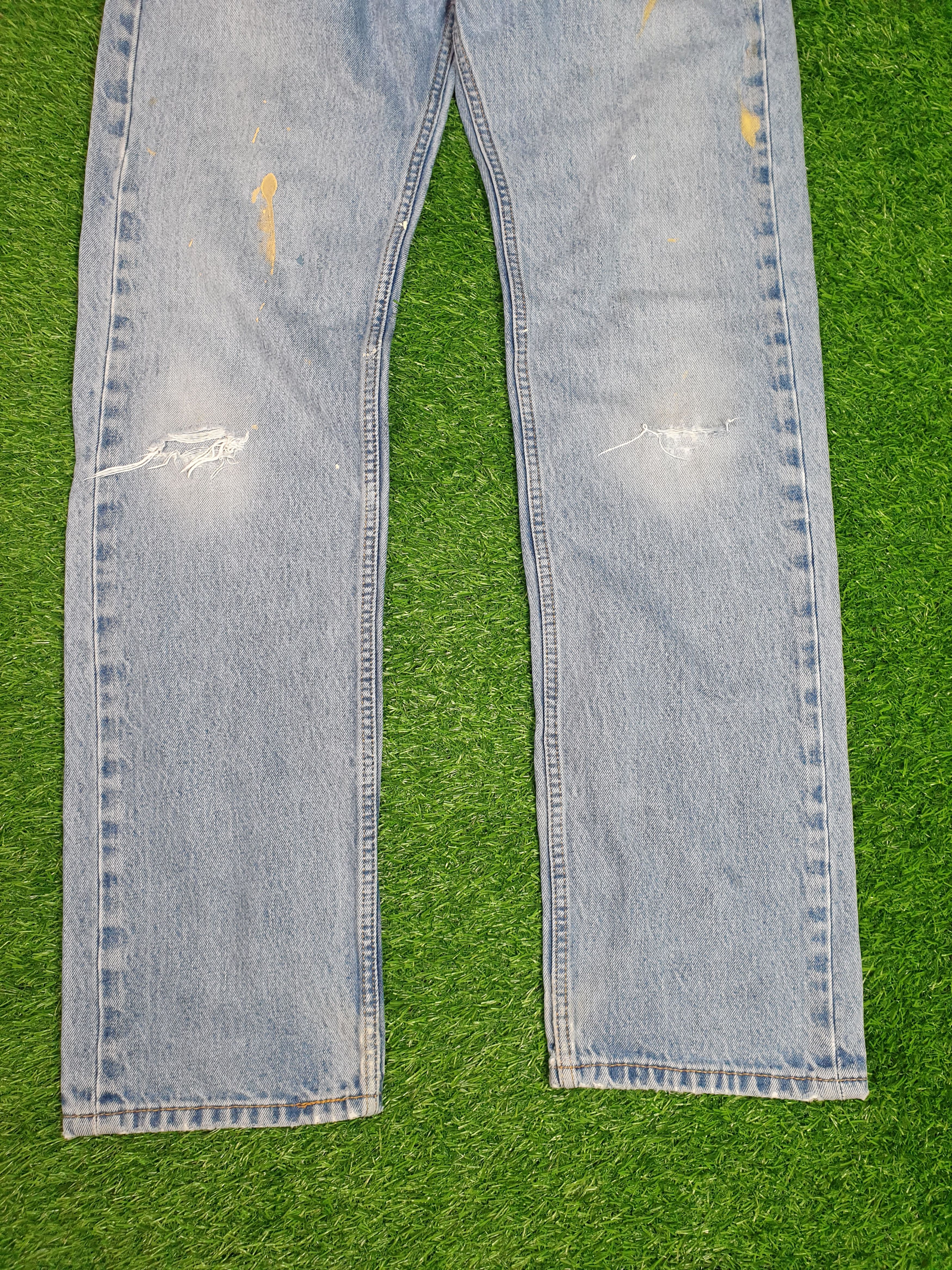 Levi's LEVIS 505 Sun Faded Distressed Size 33X33 Jeans L0129 Size US 33 - 3 Thumbnail