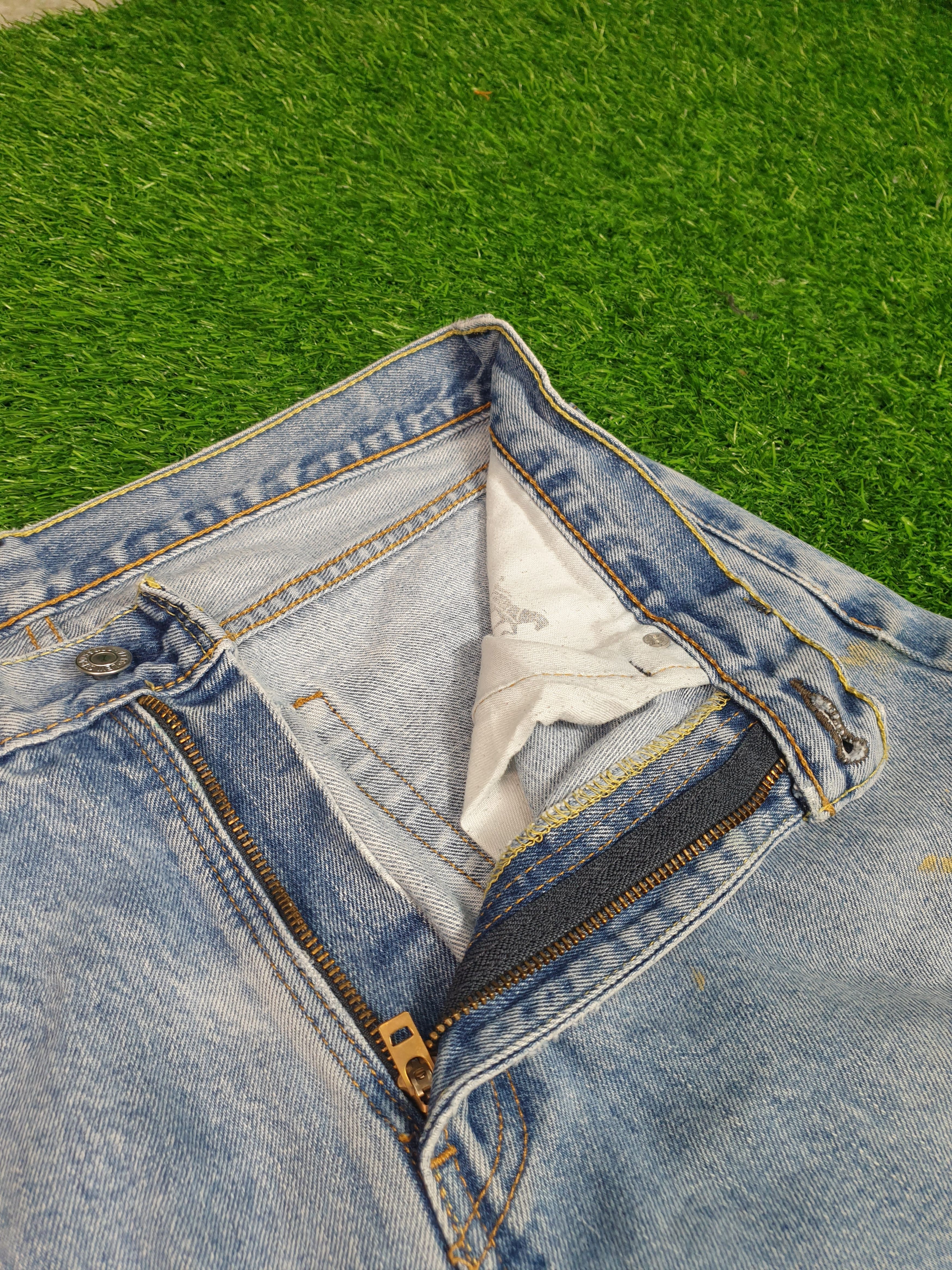 Levi's LEVIS 505 Sun Faded Distressed Size 33X33 Jeans L0129 Size US 33 - 11 Thumbnail