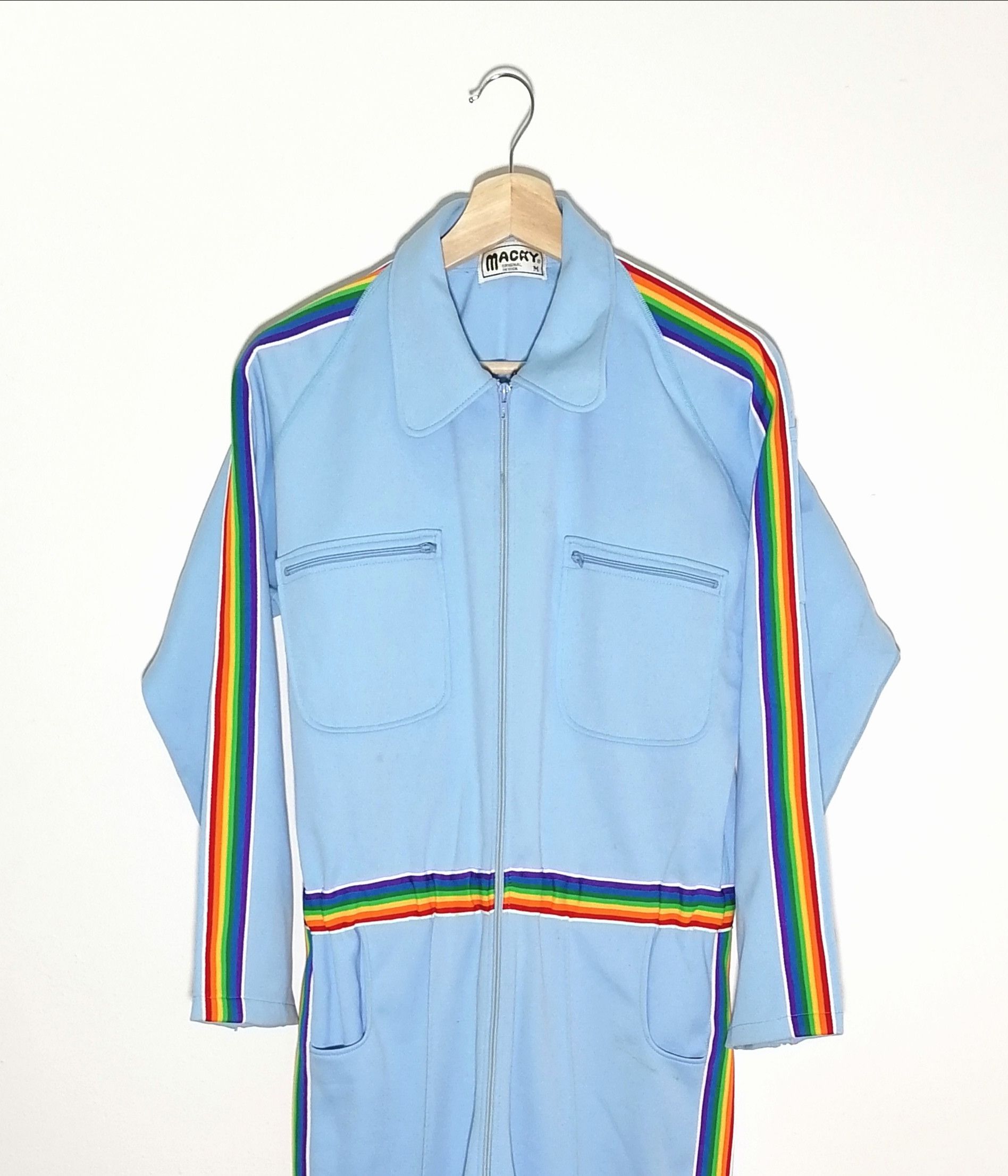 Vintage Macky Rainbow Tapered Allover Jumpsuit Size US 36 / EU 52 - 1 Thumbnail