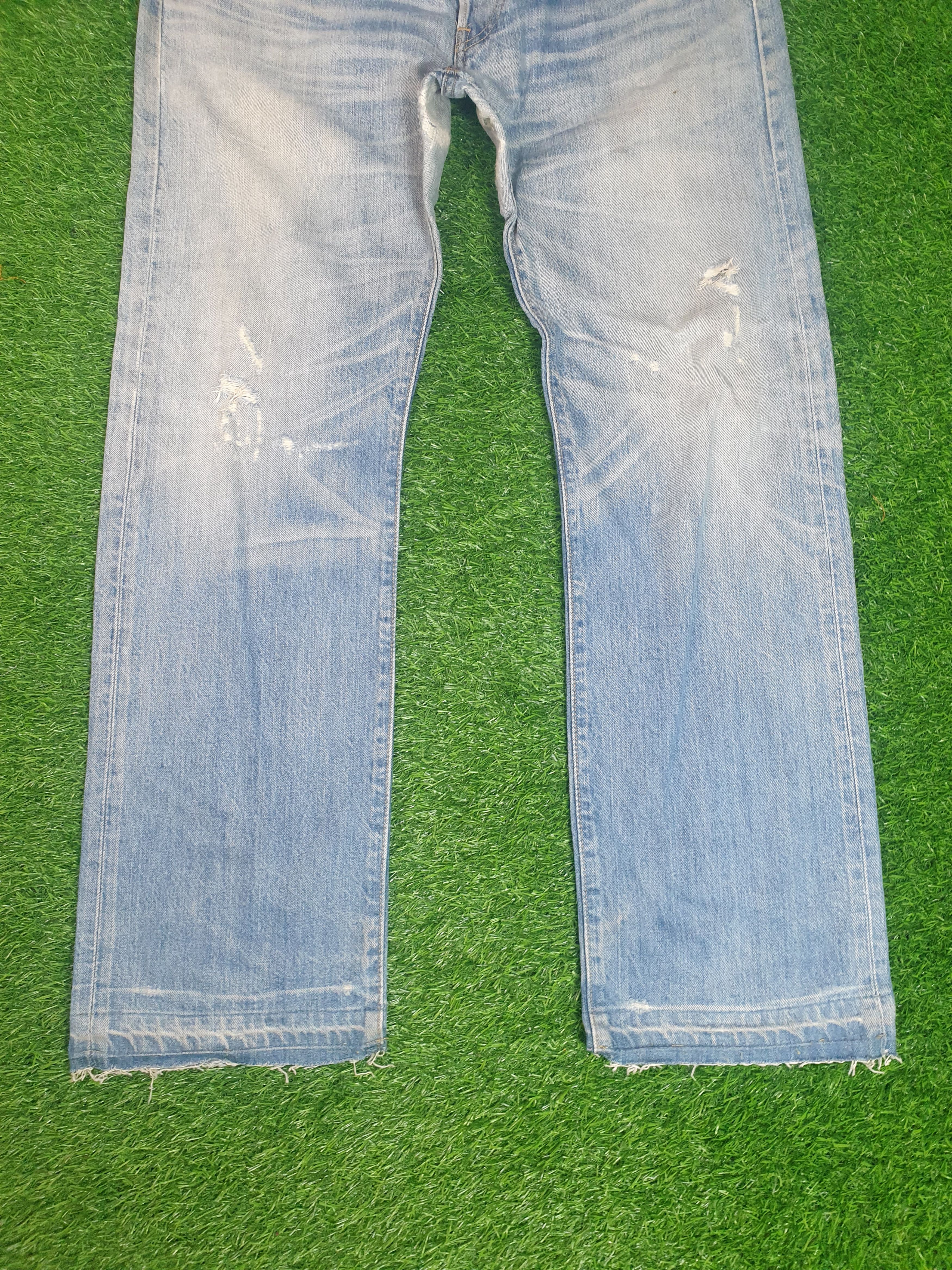 Levi's LEVIS 501 Stone Wash Distressed Size 34X31 Jeans L0180 Size US 34 / EU 50 - 3 Thumbnail