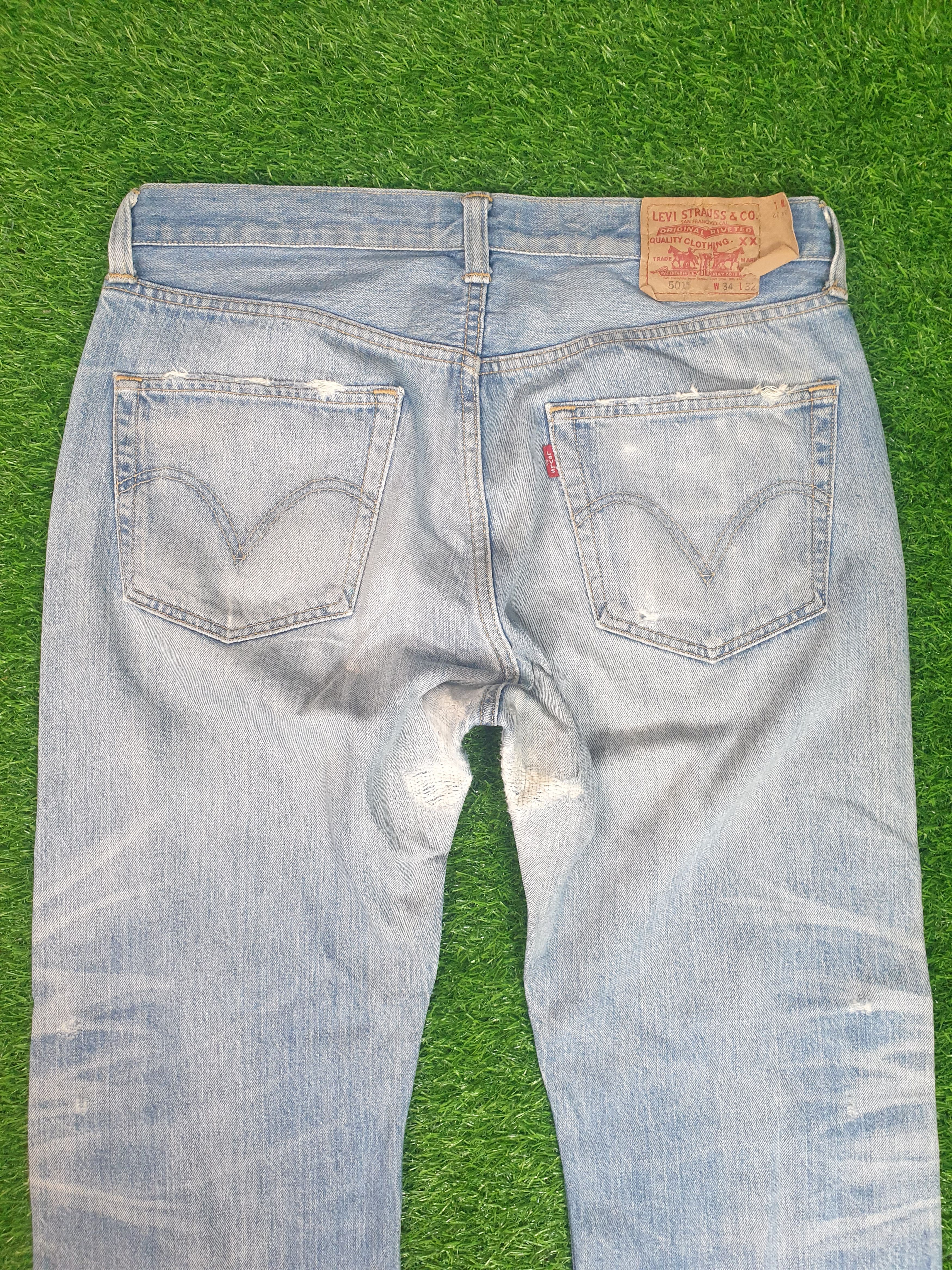 Levi's LEVIS 501 Stone Wash Distressed Size 34X31 Jeans L0180 Size US 34 / EU 50 - 8 Thumbnail
