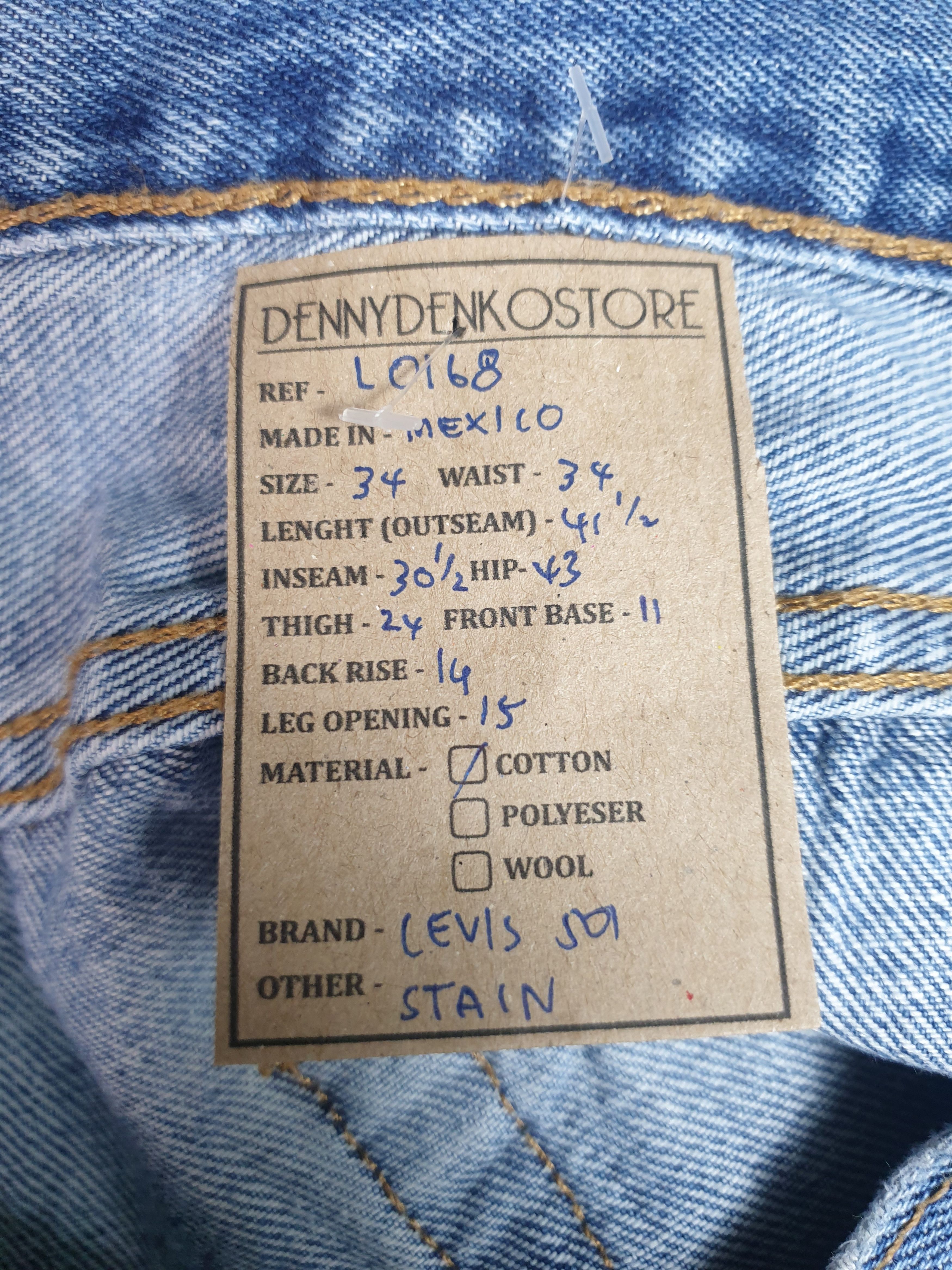 Levi's Vintage Clothing LEVIS 501 Light Wash Distressed Size 34X30.5 Jeans L0168 Size US 34 / EU 50 - 13 Thumbnail