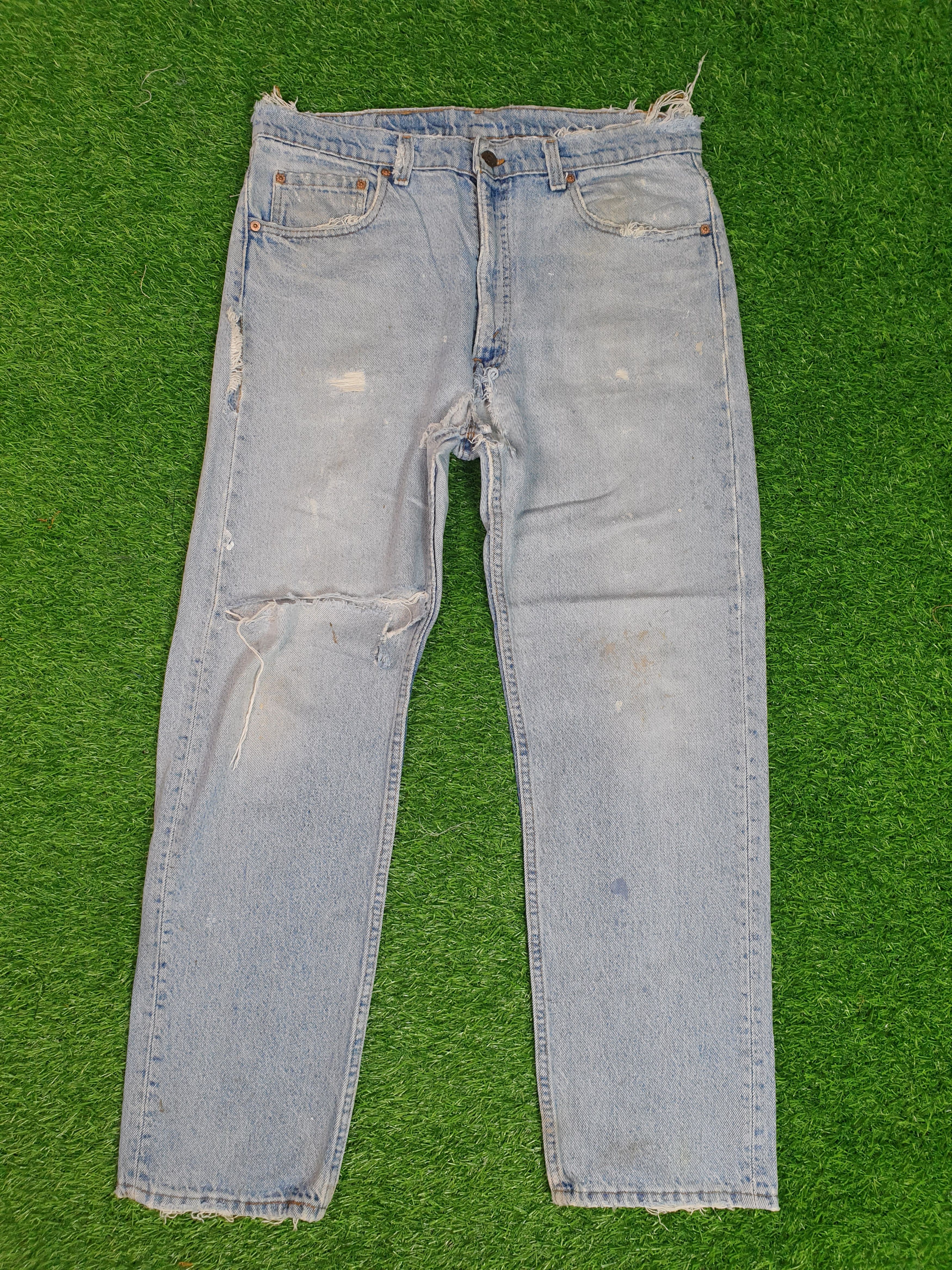 Levi's Vintage 90's LEVIS 505 Faded Distressed 32X29 Jeans L0157 Size US 32 / EU 48 - 1 Thumbnail