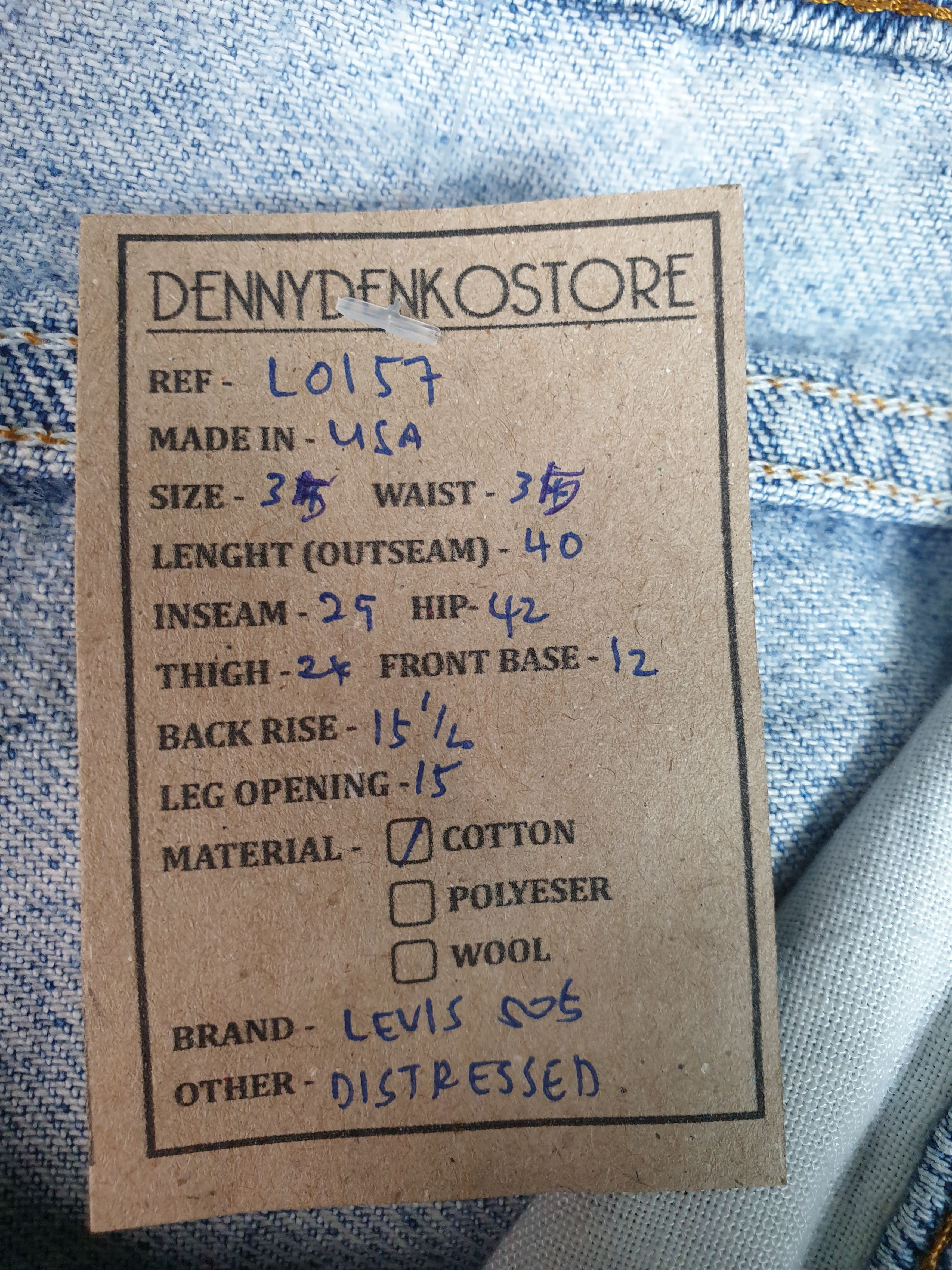 Levi's Vintage 90's LEVIS 505 Faded Distressed 32X29 Jeans L0157 Size US 32 / EU 48 - 15 Thumbnail
