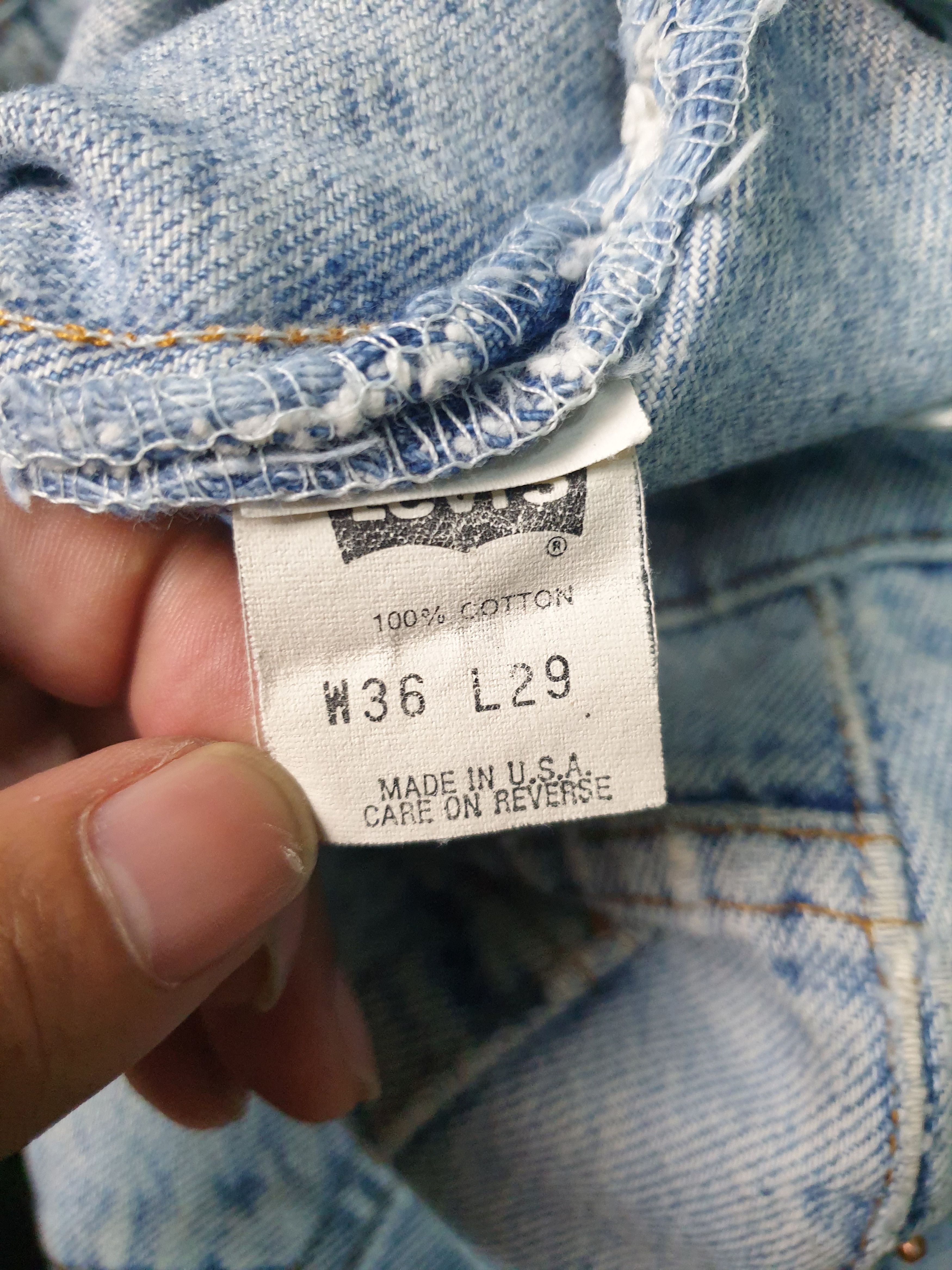 Levi's Vintage 90's LEVIS 505 Faded Distressed 32X29 Jeans L0157 Size US 32 / EU 48 - 14 Thumbnail