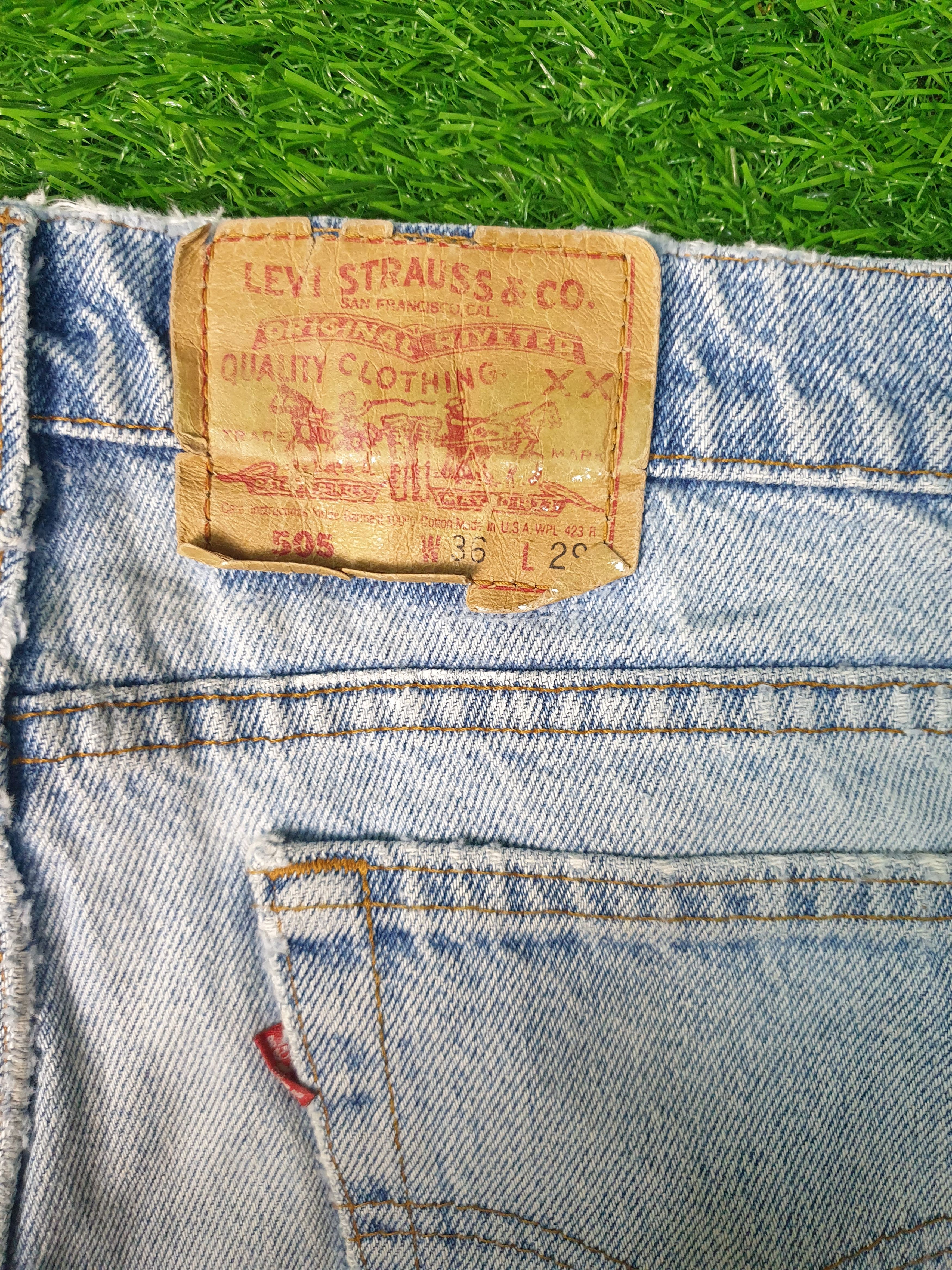 Levi's Vintage 90's LEVIS 505 Faded Distressed 32X29 Jeans L0157 Size US 32 / EU 48 - 13 Thumbnail