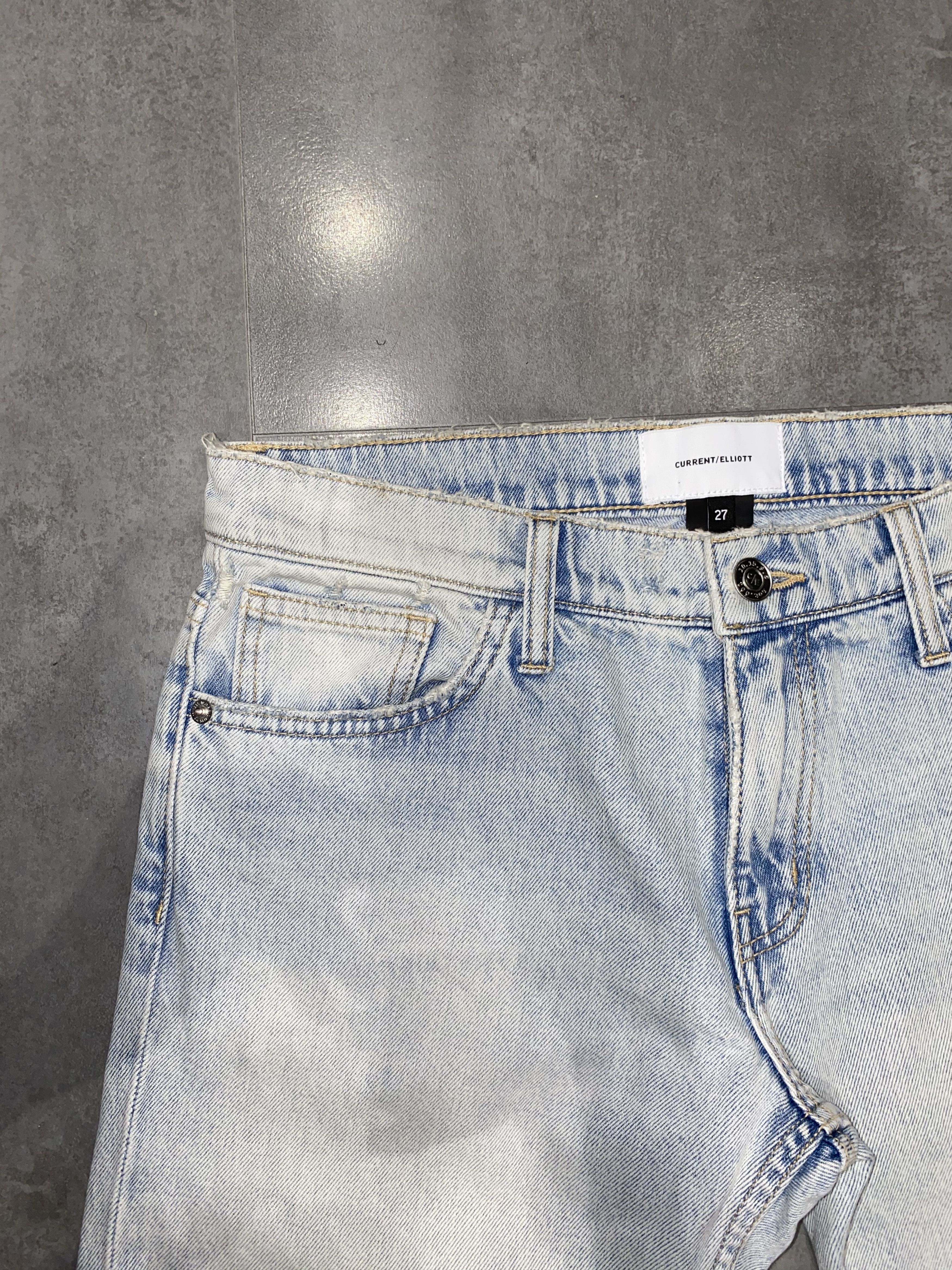 Current/Elliot DS! Current/Elliott Destroyed Helmut Lang Like Denim Pants Size US 30 / EU 46 - 8 Thumbnail