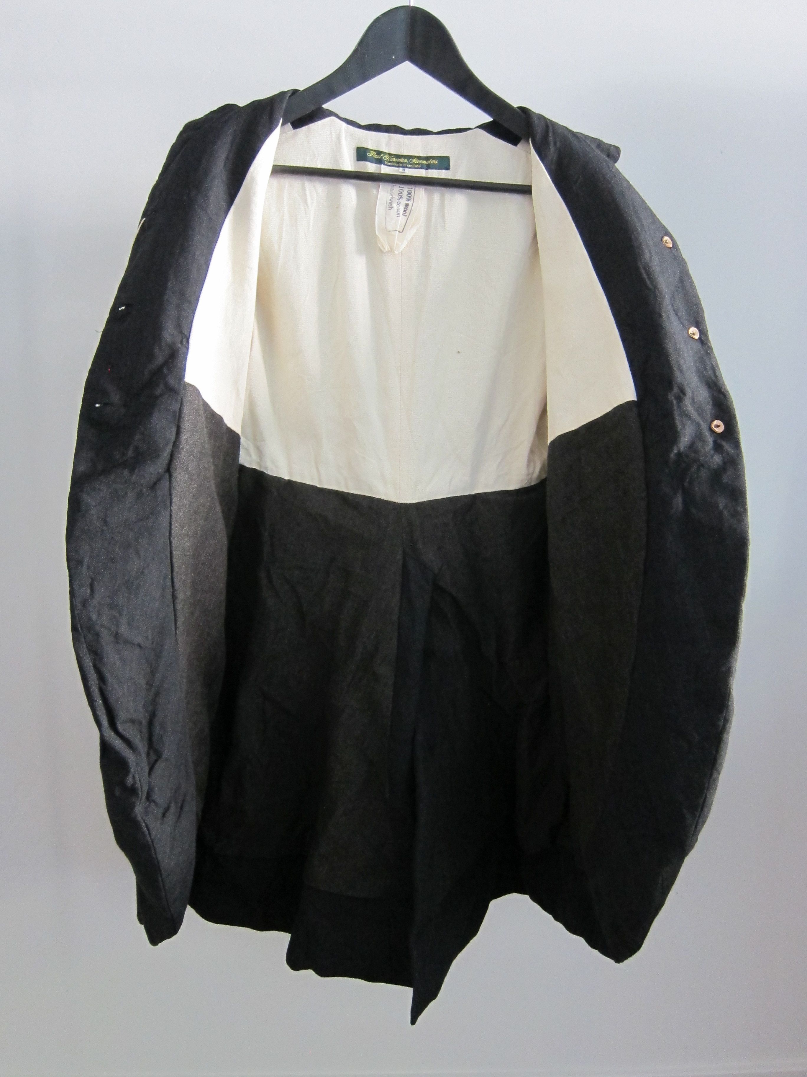 Paul Harnden Shoemakers *NEW* WOOL SHORT COAT (BLACK, SMALL) Size S / US 4 / IT 40 - 6 Thumbnail