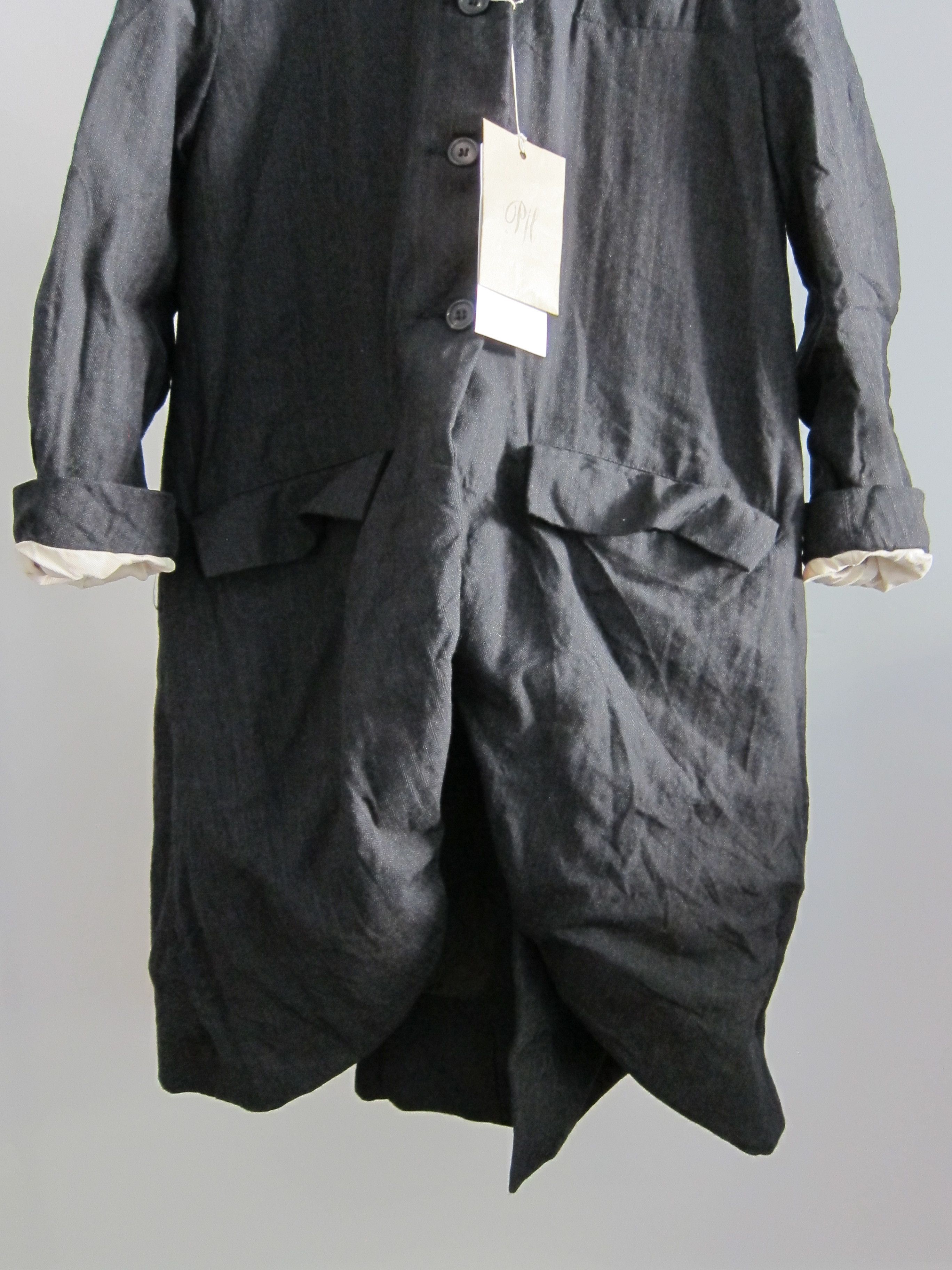 Paul Harnden Shoemakers *NEW* WOOL SHORT COAT (BLACK, SMALL) Size S / US 4 / IT 40 - 2 Thumbnail