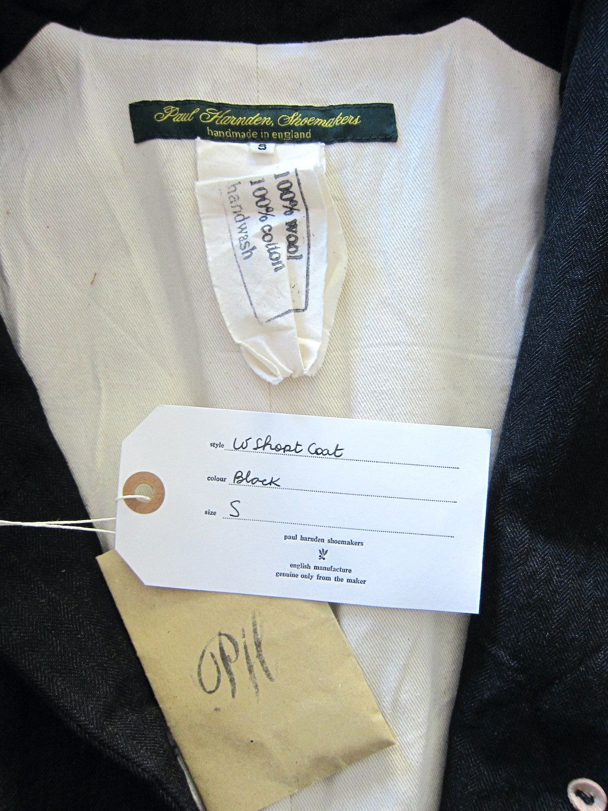Paul Harnden Shoemakers *NEW* WOOL SHORT COAT (BLACK, SMALL) Size S / US 4 / IT 40 - 7 Thumbnail