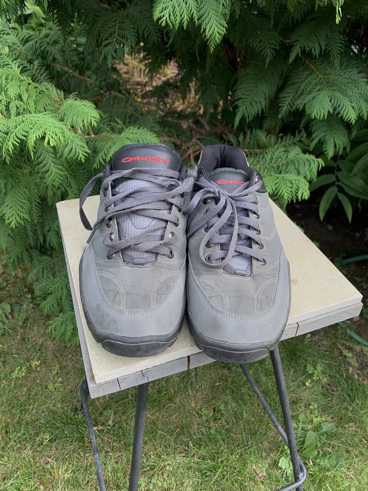 Oakley × Vintage 2000s Vintage Oakley Cycling Clip Sneaker Gray Black Skater Size US 10.5 / EU 43-44 - 3 Thumbnail